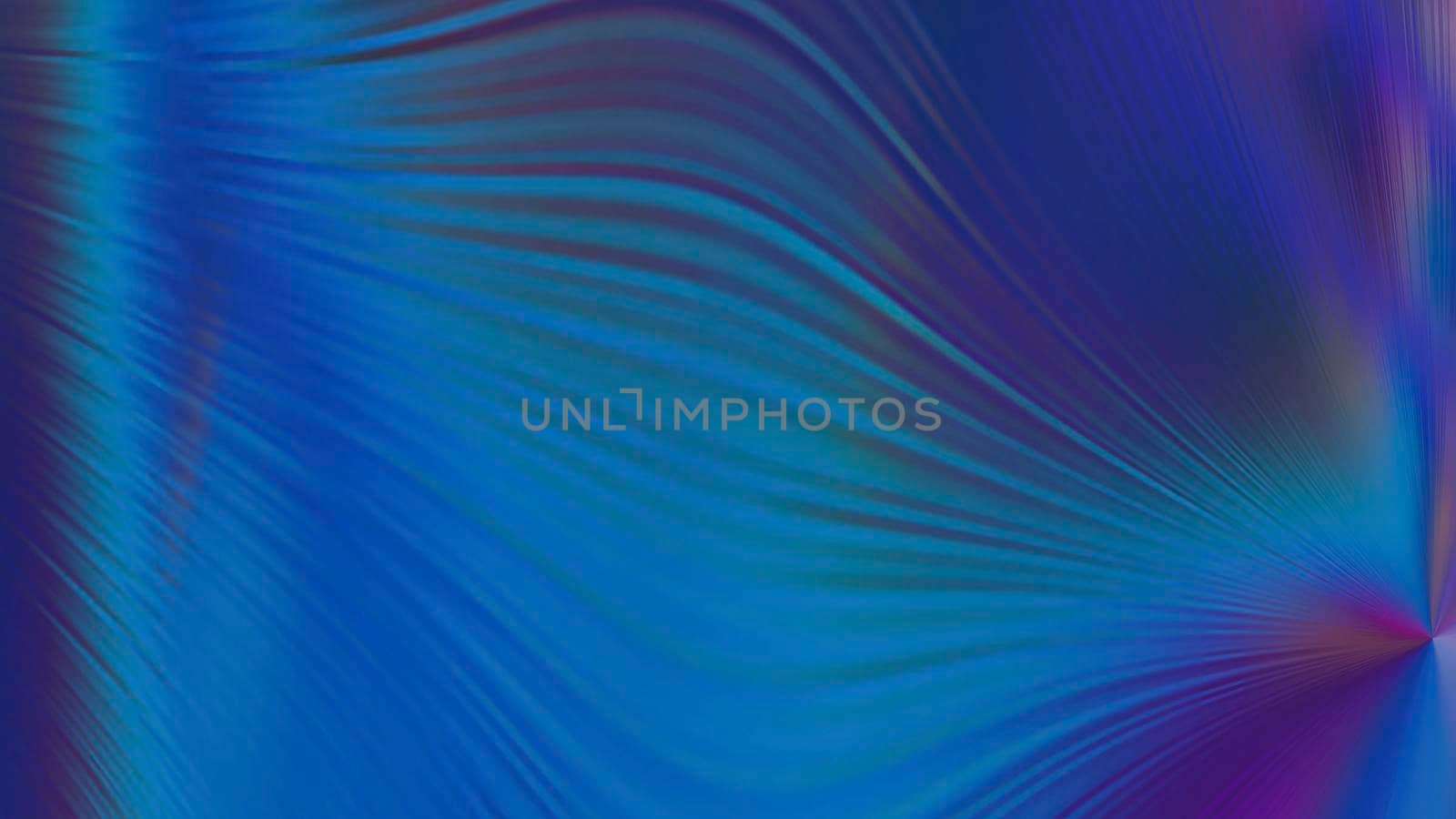 Abstract blue gradient blurred background with rainbow highlights. Design, art