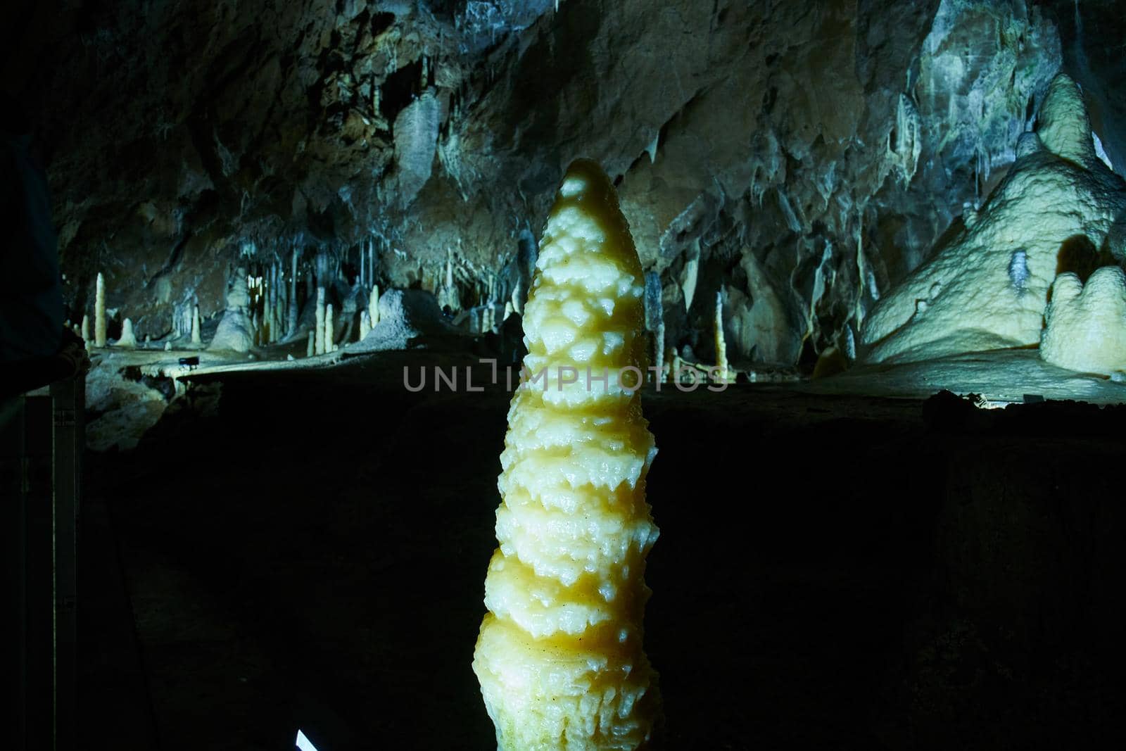 Limestone formations inside Macocha caves, Czech Republic by Jindrich_Blecha