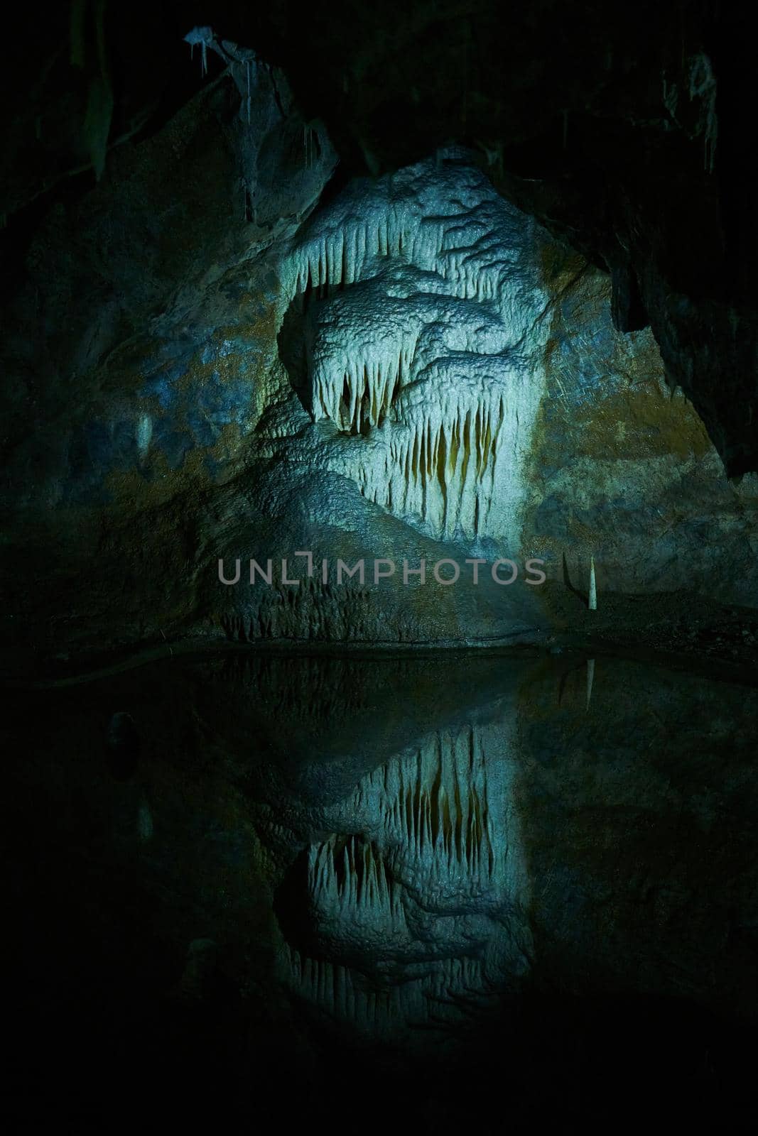 Limestone formations inside Macocha caves, Czech Republic by Jindrich_Blecha