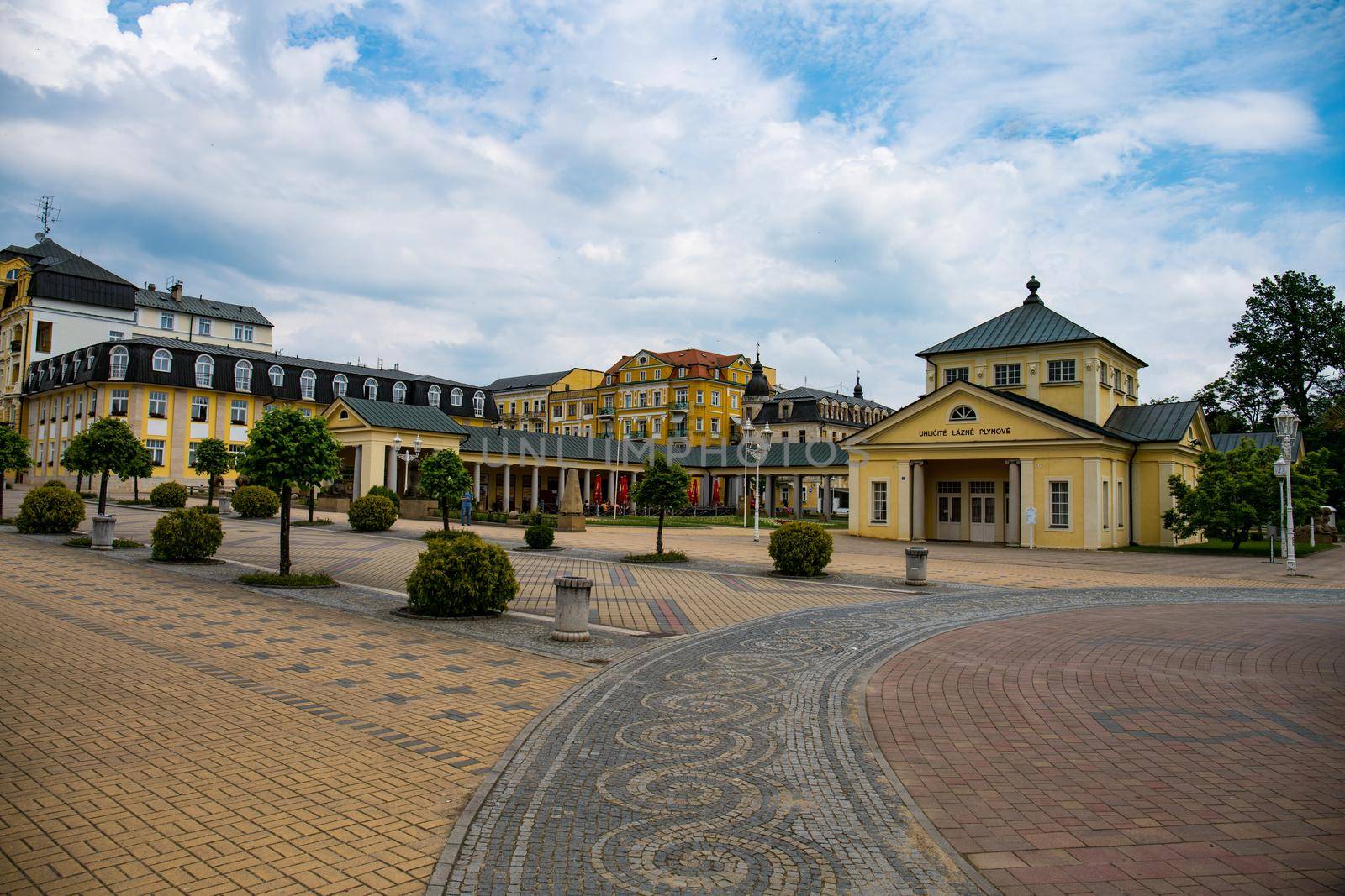 Frantiskovy Lazne, Czech Republic - June 14 2020: Colonnade building with mineral springs by Jindrich_Blecha