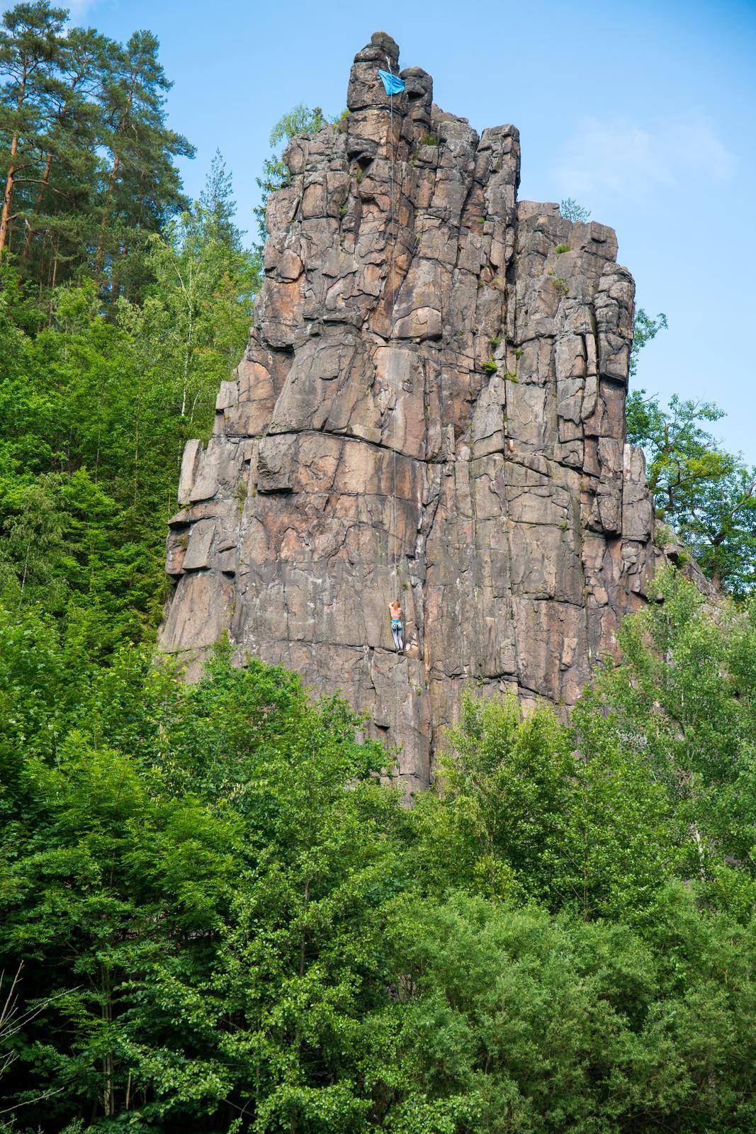 Rock formation Svatoske skaly near Karlovy Vary by Jindrich_Blecha