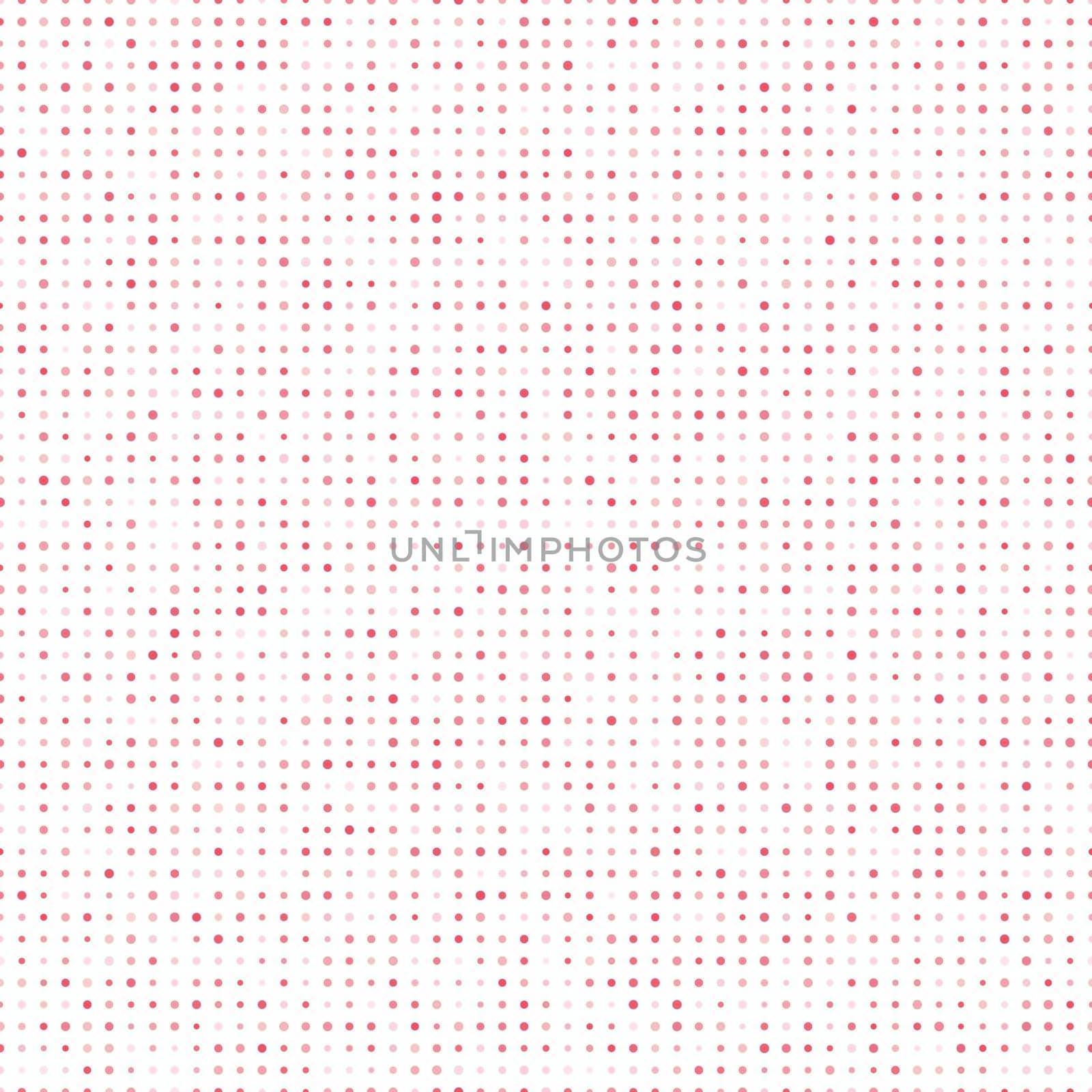 Abstract fashion polka dots background. White seamless pattern with pink gradient circles. Template design for invitation, poster, card, flyer, banner, textile, fabric.