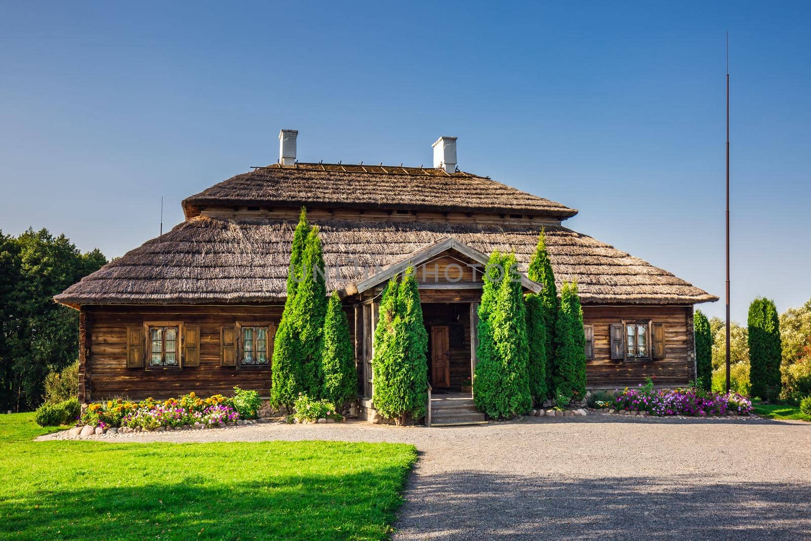 Old house of the Andrew Thaddeus Bonaventure Kosciuszko who was a military engineer, statesman, and military leader who became a national hero in Poland, Lithuania in Kosava, Belarus.