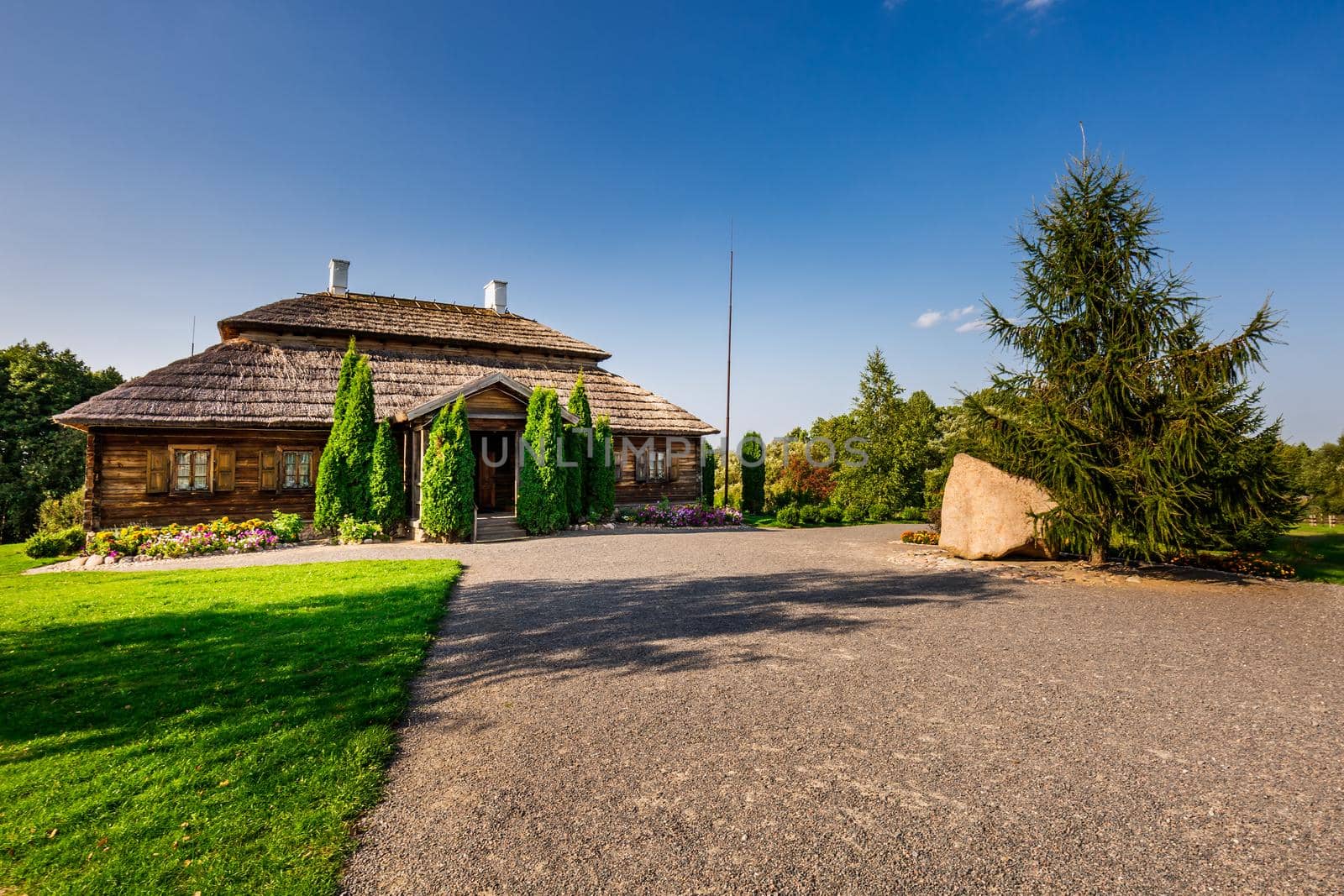 Old house of the Andrew Thaddeus Bonaventure Kosciuszko who was a military engineer, statesman, and military leader who became a national hero in Poland, Lithuania in Kosava, Belarus.