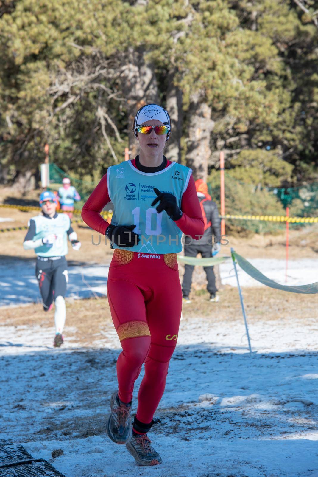 Enara Oronoz Mateo ESP in the 2021 World Triathlon Winter Championships Andorra by martinscphoto