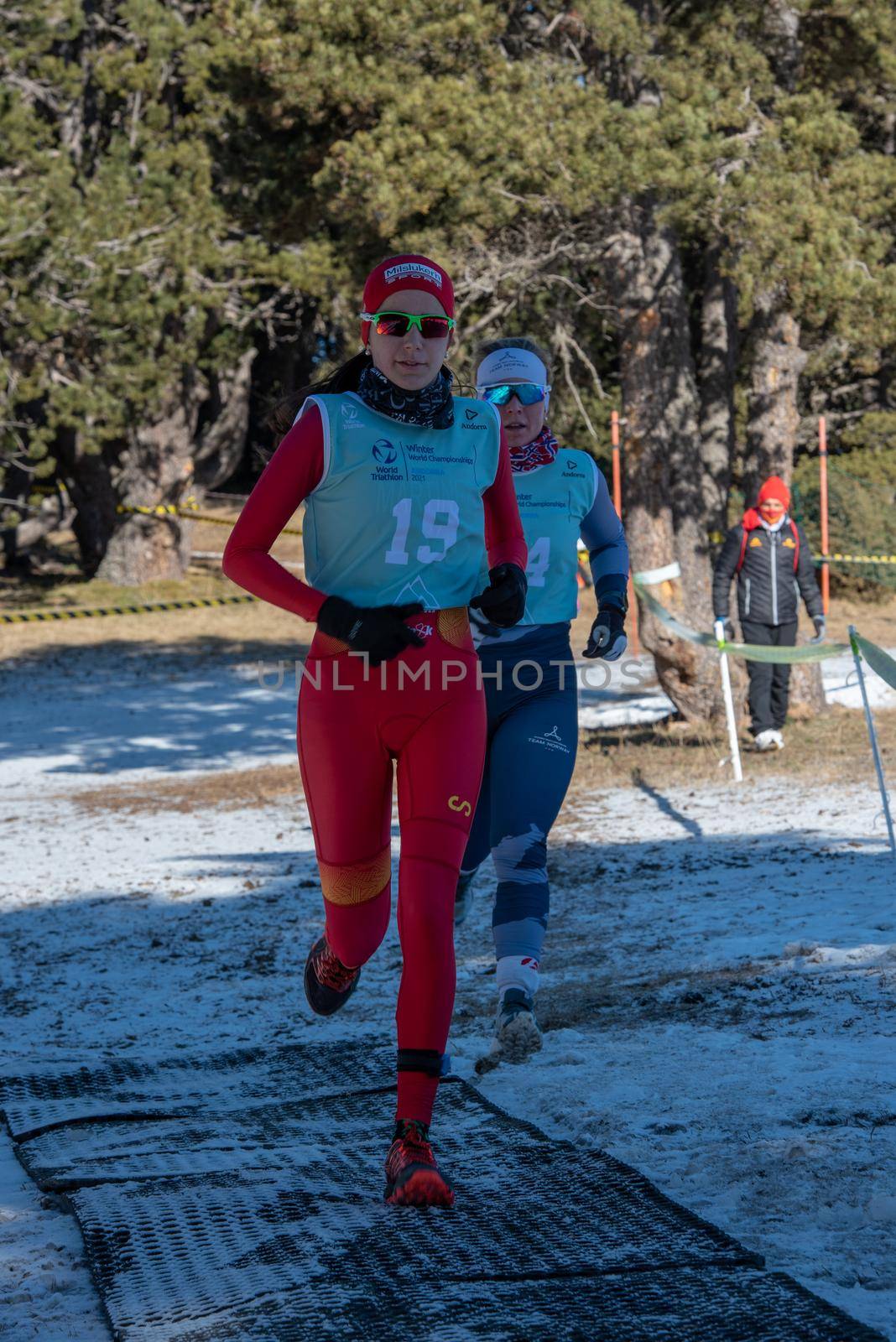 Claudia Martinez ESP in the 2021 World Triathlon Winter Championships Andorra by martinscphoto