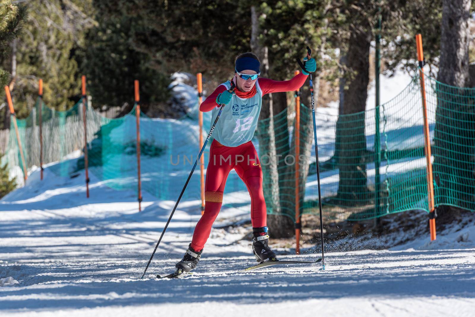 Naturlandia, Andorra : 2021 March 20 : Marta Borbon ESP in the 2021 World Triathlon Winter Championships Andorra