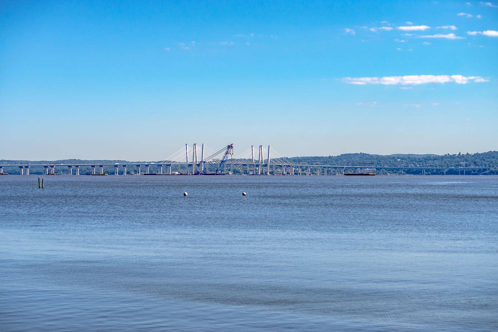 scenes around tappan zee bridge on hudson river