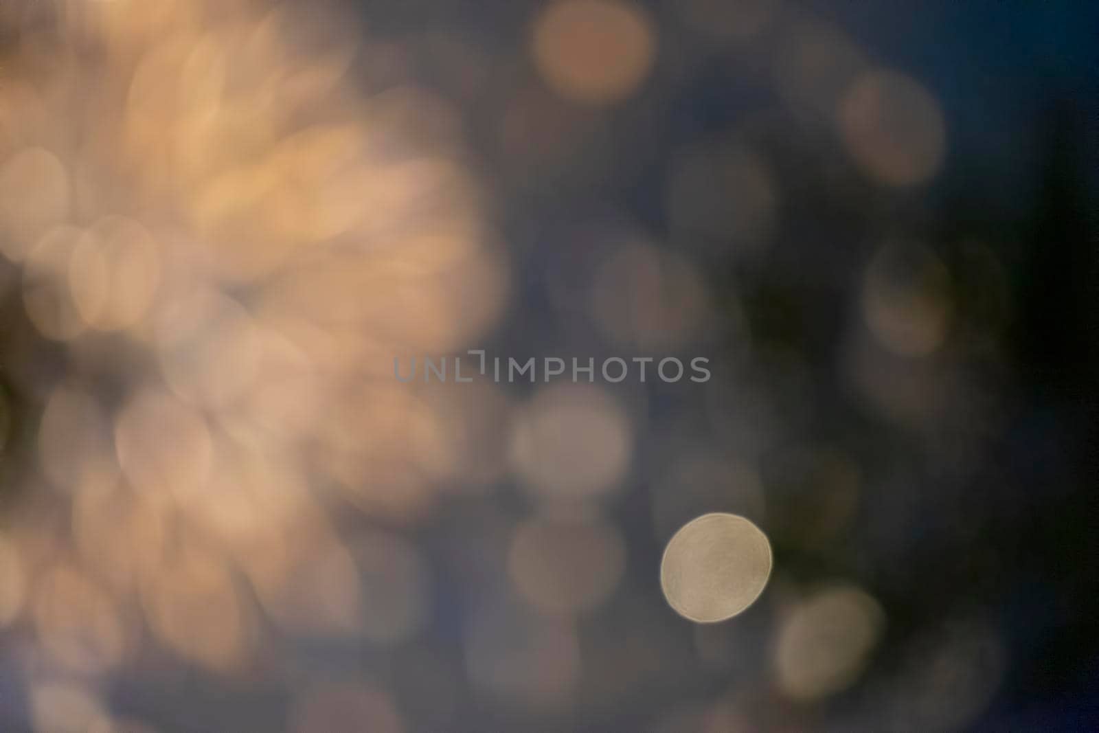 Abstract blurry background with bokeh fireworks.