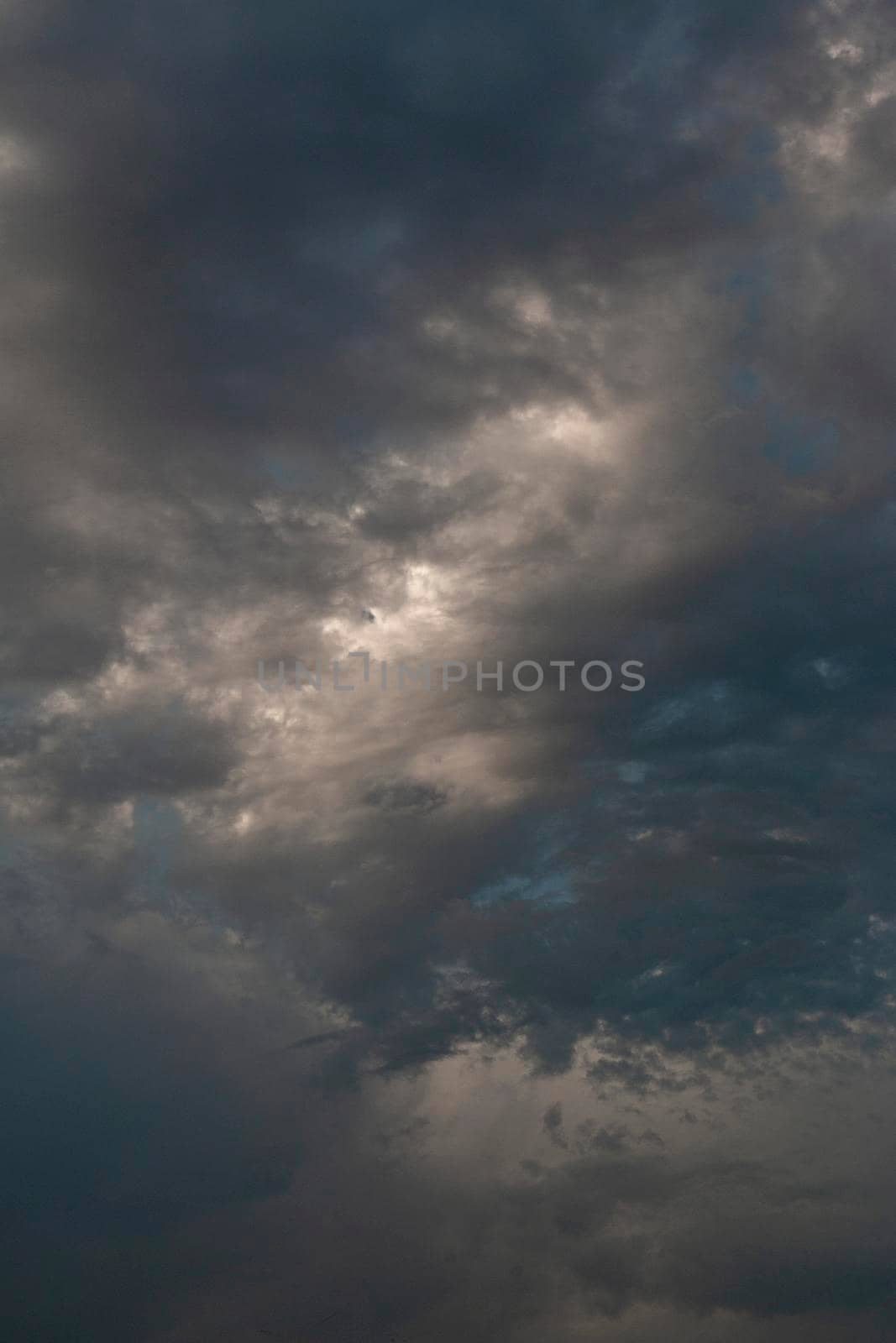 Blue sky full of fluffy clouds in southern of Spain by loopneo