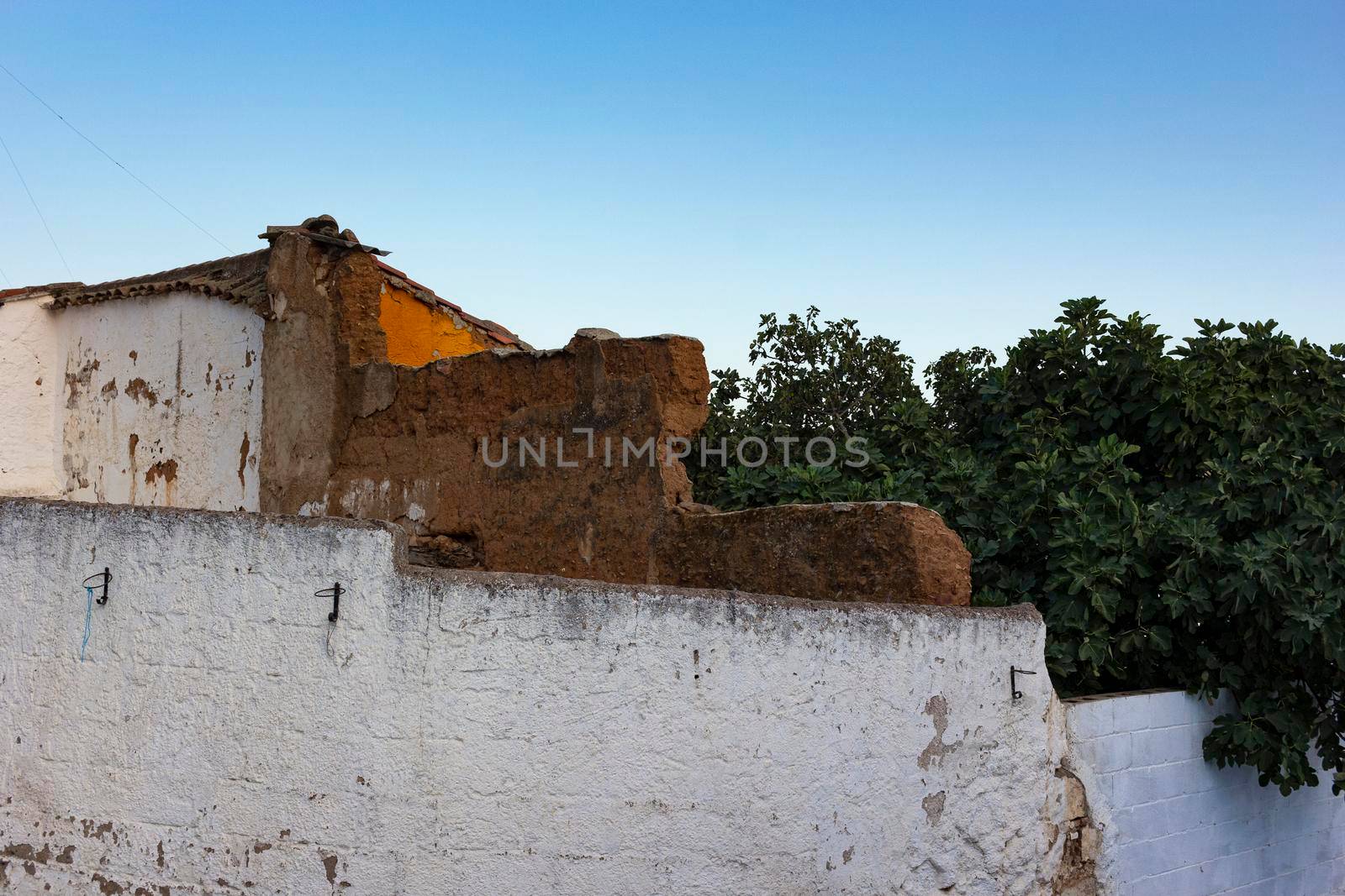 Wall of a house in southern Andalusia, Spain