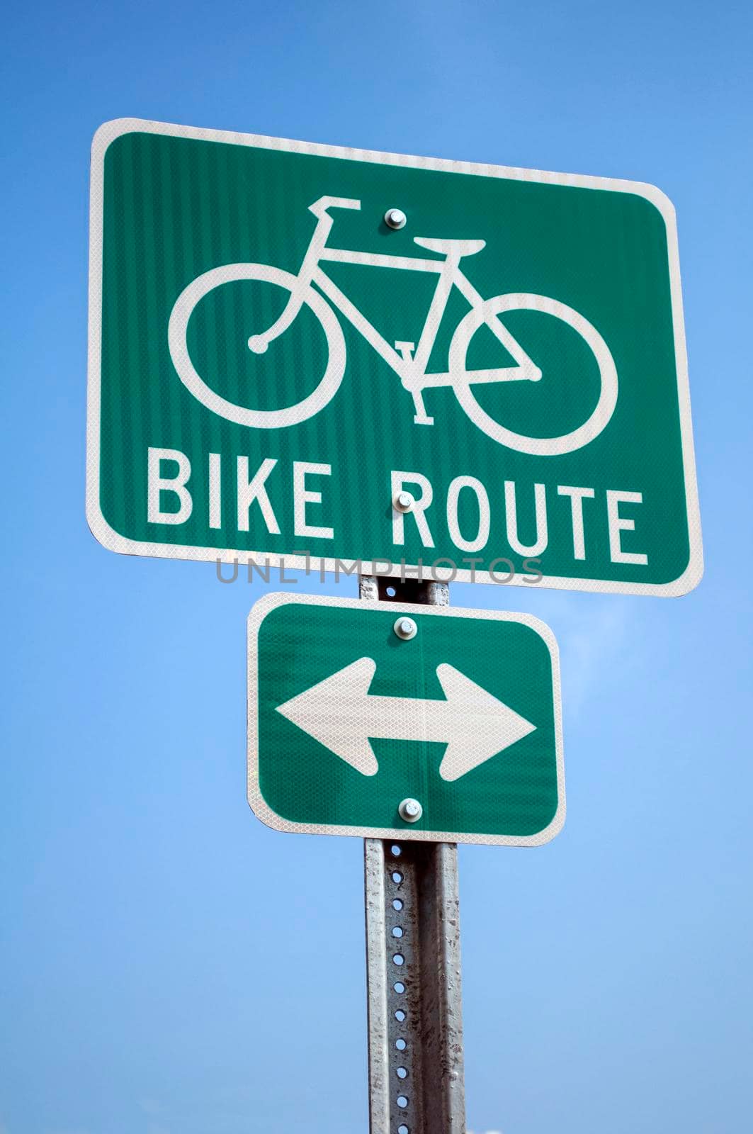 Bicycle route sign. by FER737NG