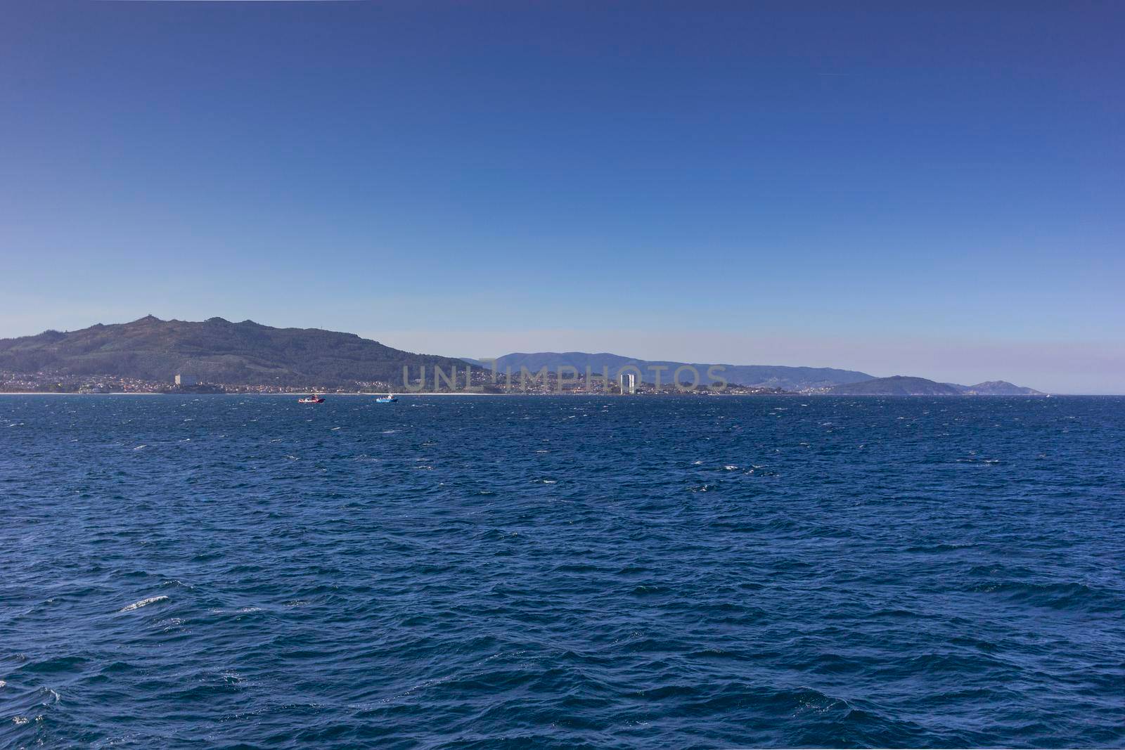 Boat trip through the Atlantic Ocean, in Spain