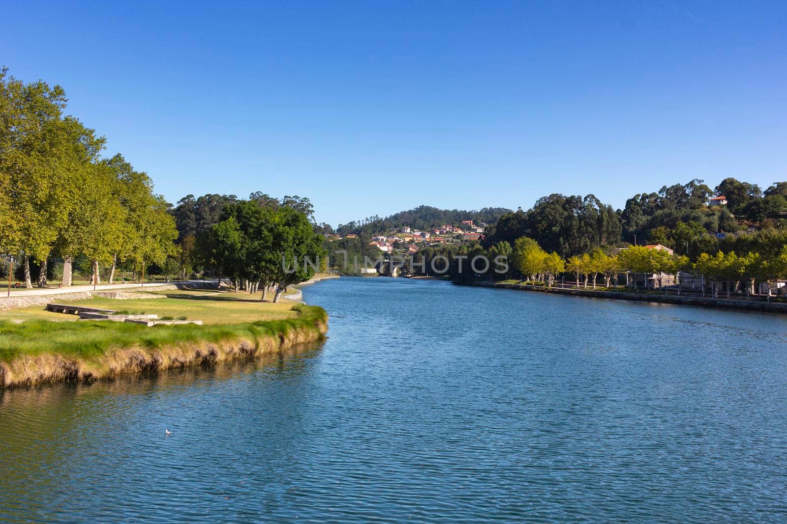 river in the city of pontevedra in galicia, spain by loopneo