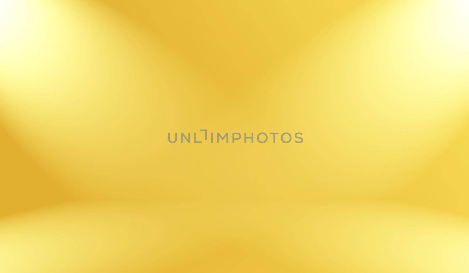 Magic abstract soft colors of shining yellow gradient studio background