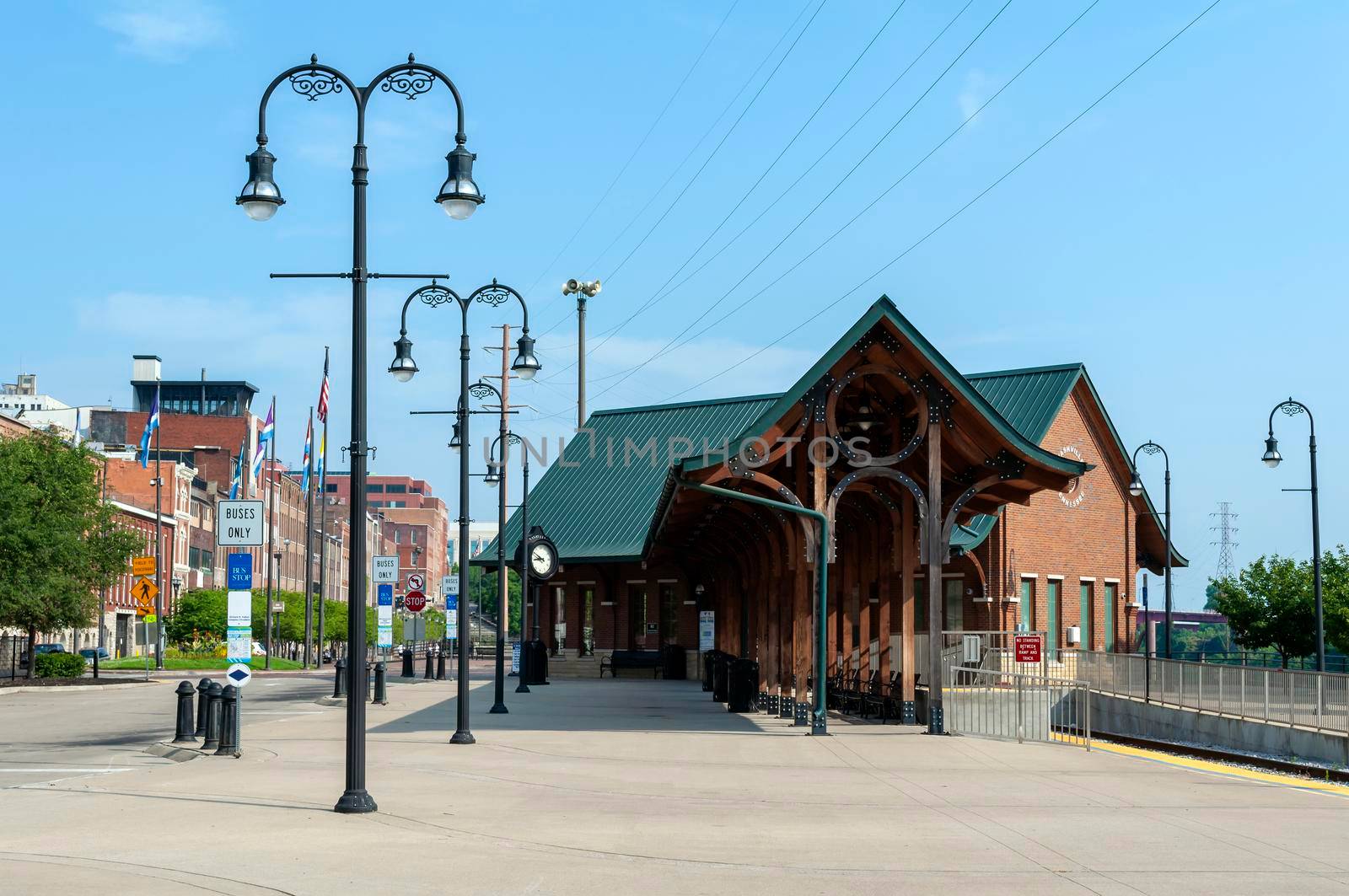 Riverfront bus & train terminal in Nashville, Tennessee, United States of America.