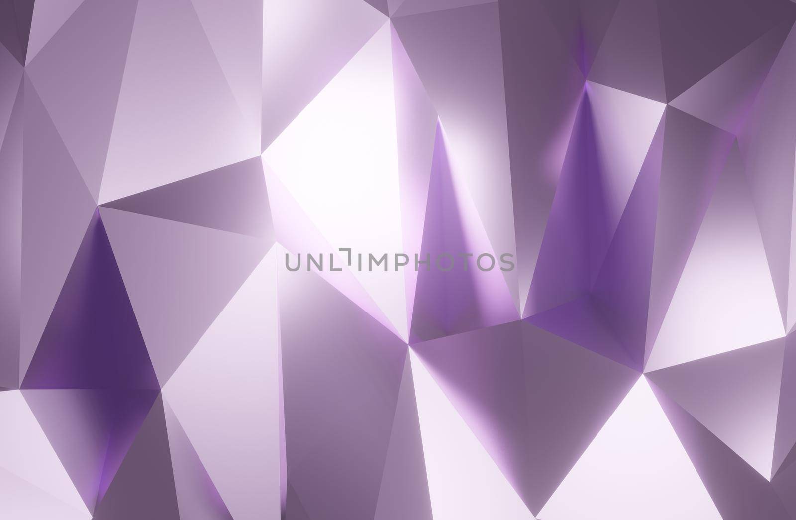 Abstract geometric pattern background polygonal triangle background purple 3d rendering