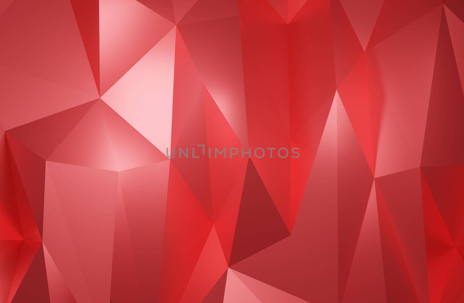 Abstract geometric pattern background polygonal red triangle 3d rendering