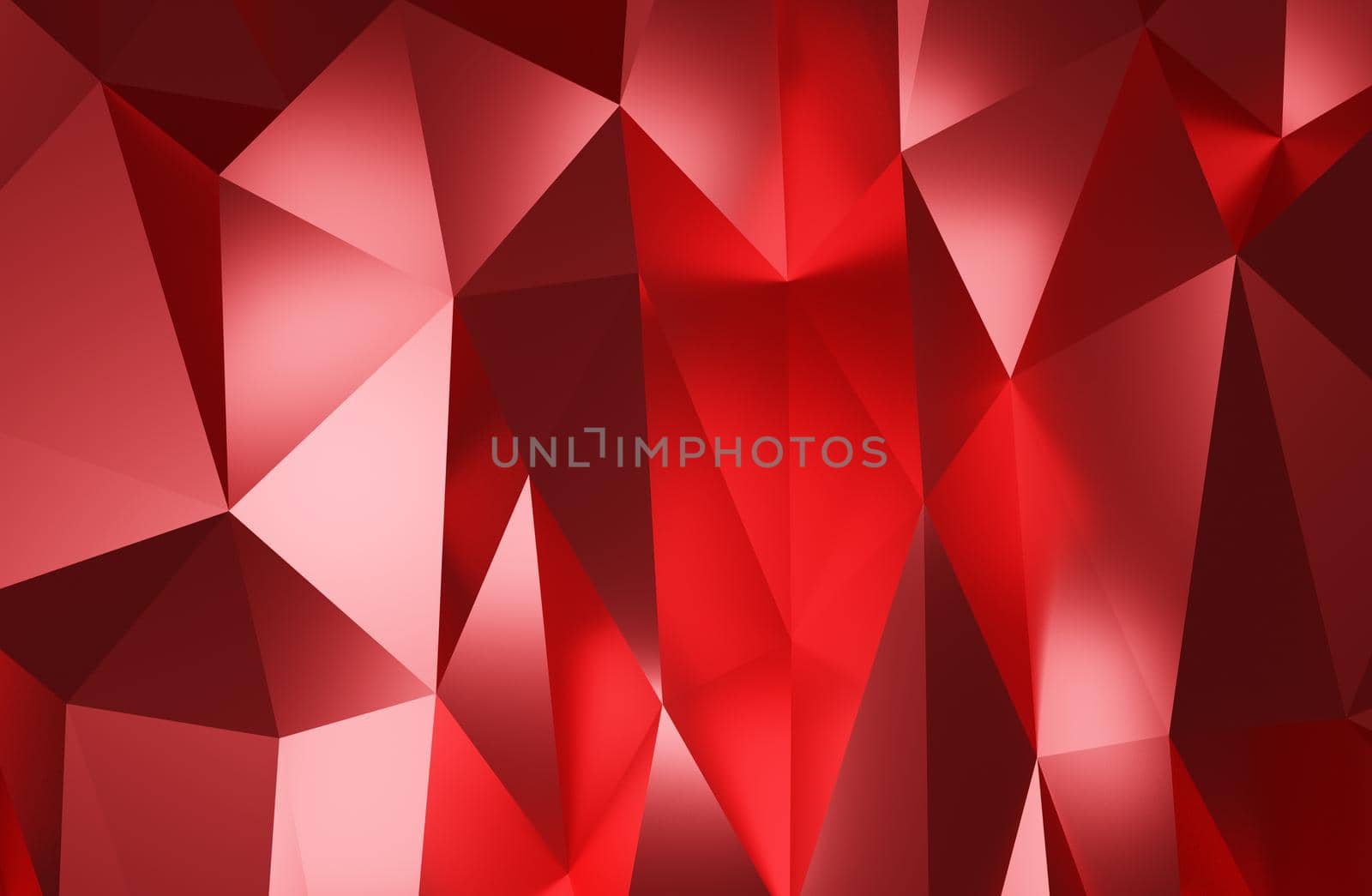 Abstract geometric pattern background polygonal red triangle 3d rendering