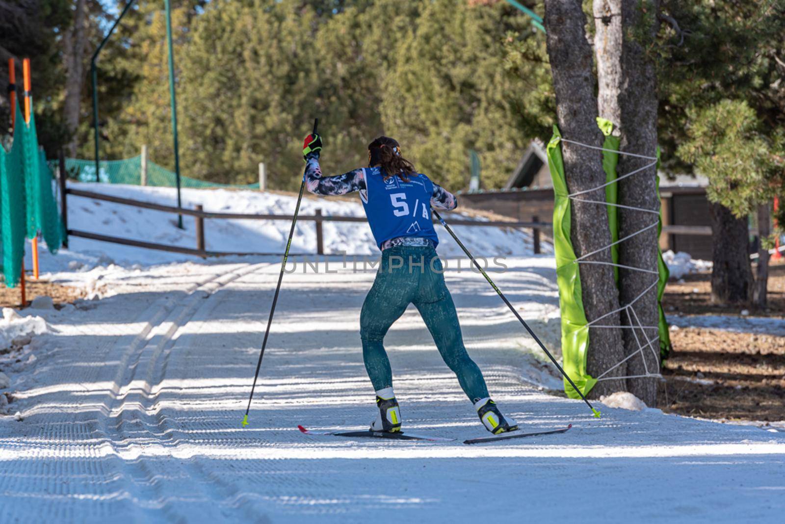 Naturlandia, Andorra : 2021 March 21 : Romana Slavinec AUT in the 2021 World Triathlon Winter Championships Andorra