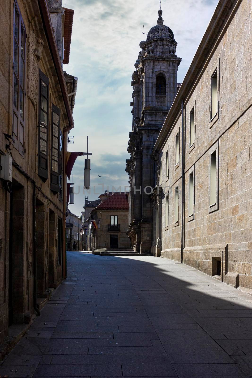 Historic stone buildings, in Galicia Spain