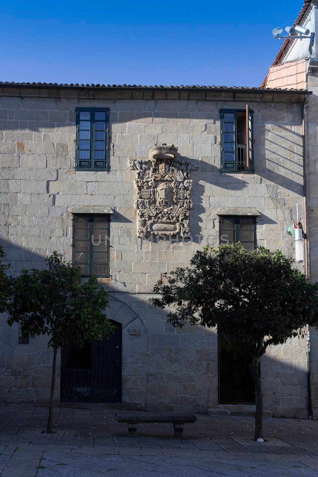 Stone buildings, in Galicia Spain by loopneo