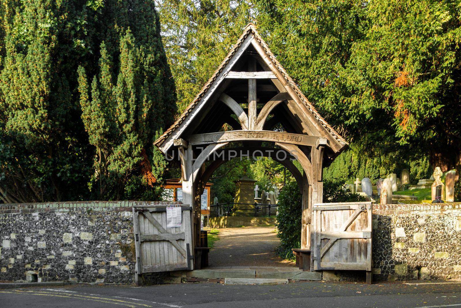 Entry to St Martin's grounds in Canterbury