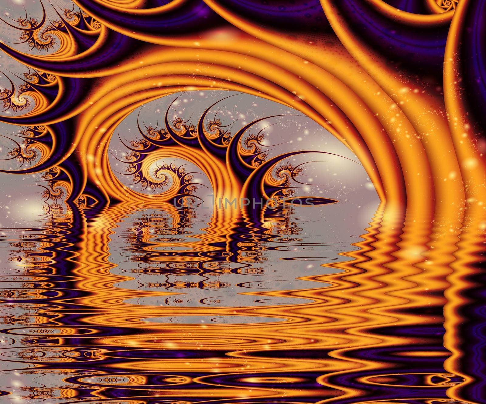 Computer generated abstract colorful fractal artwork by stocklady