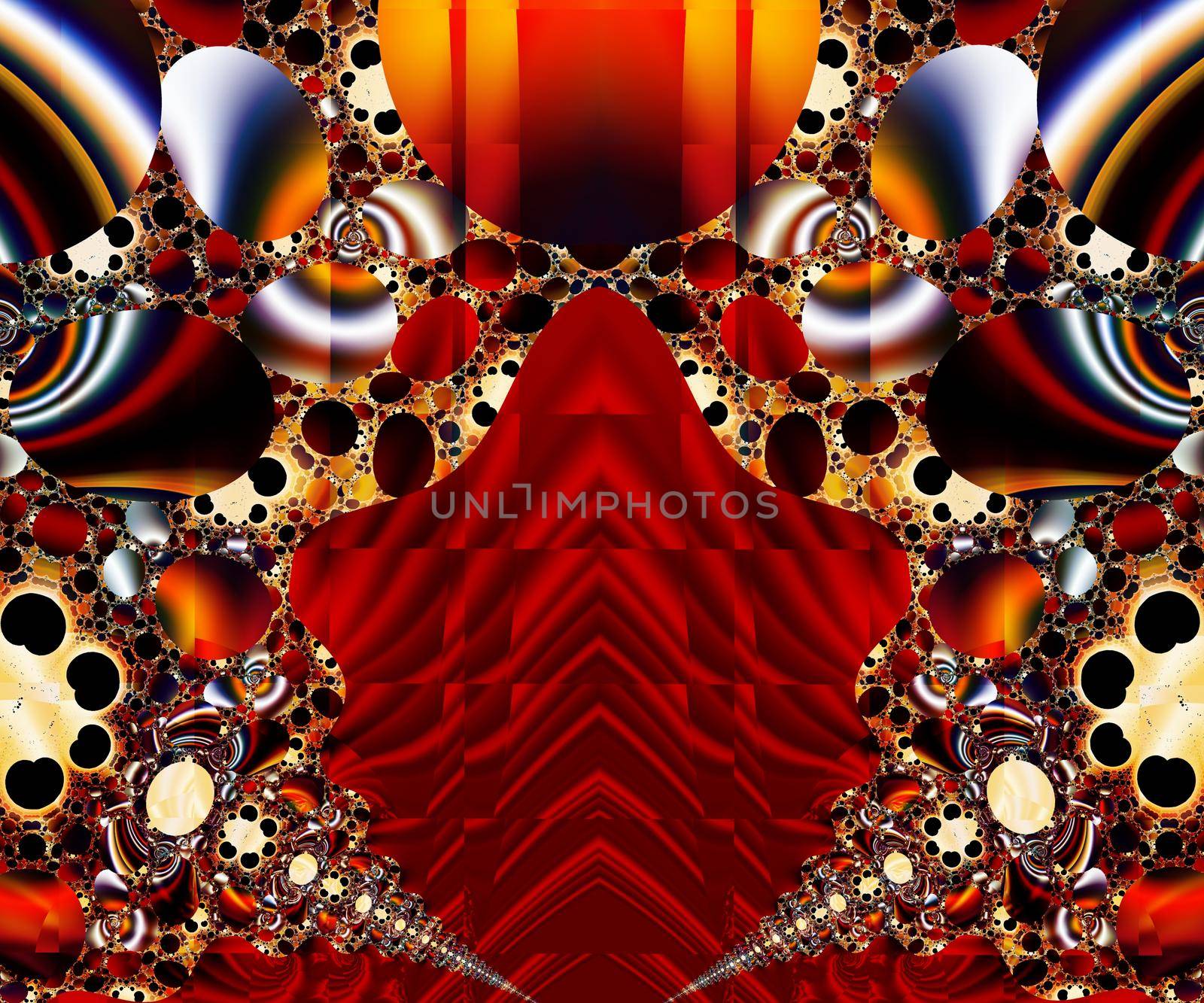 Computer generated abstract colorful fractal artwork for creative design, art, home decoration and entertainment