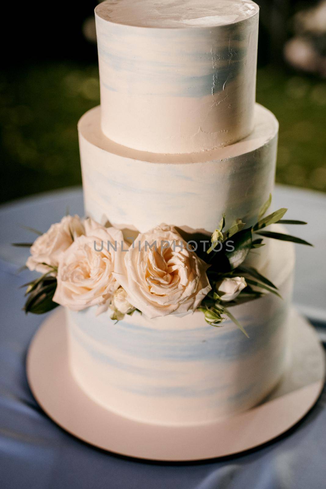 wedding cake at the wedding of the newlyweds