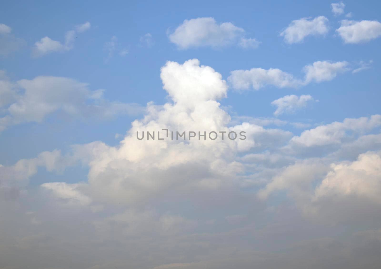 blue sky with cloud, Natural sky beautiful blue and white texture background by tabishere