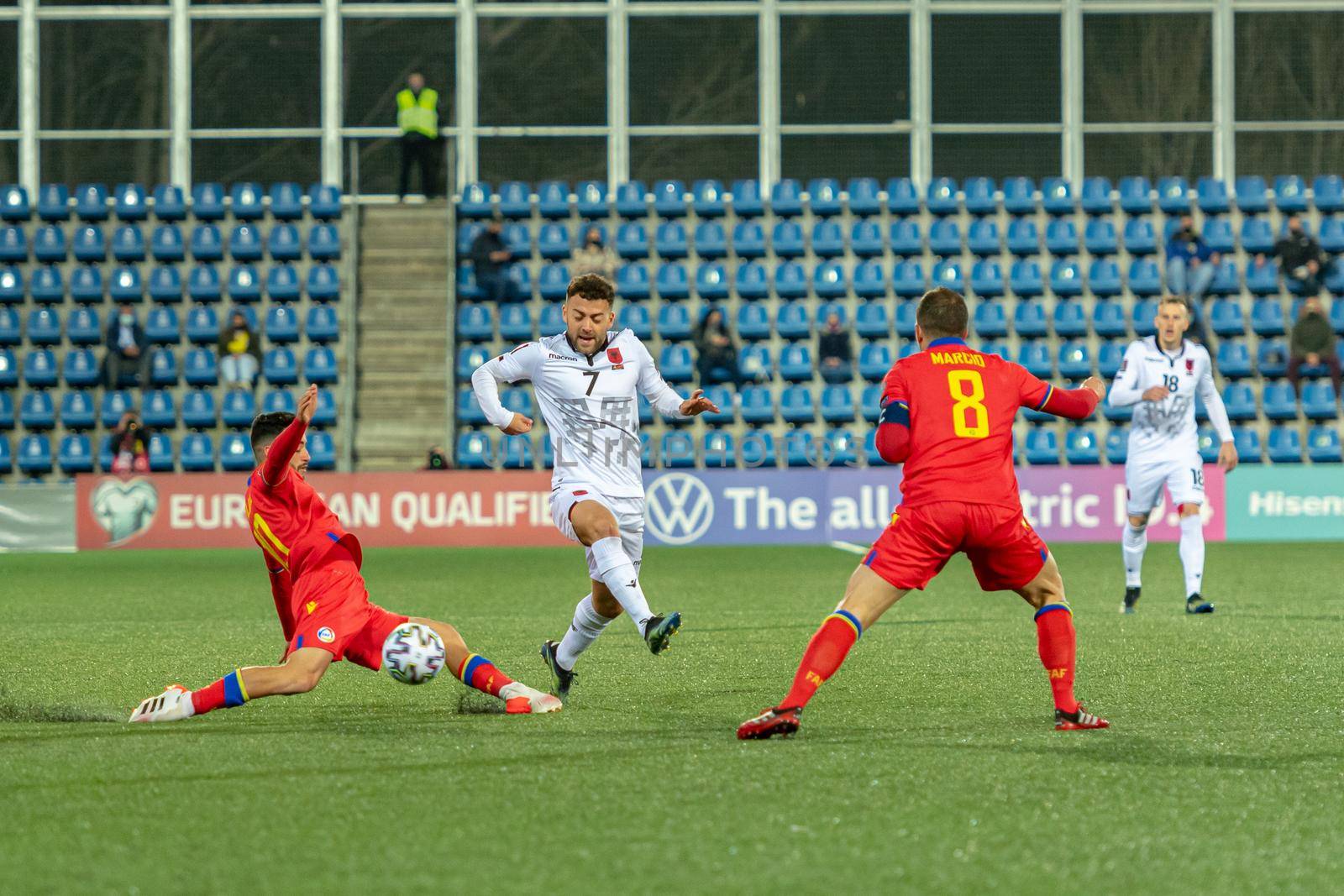 K. Bare ALB in the Qatar 2022 World Cup Qualifying match. by martinscphoto