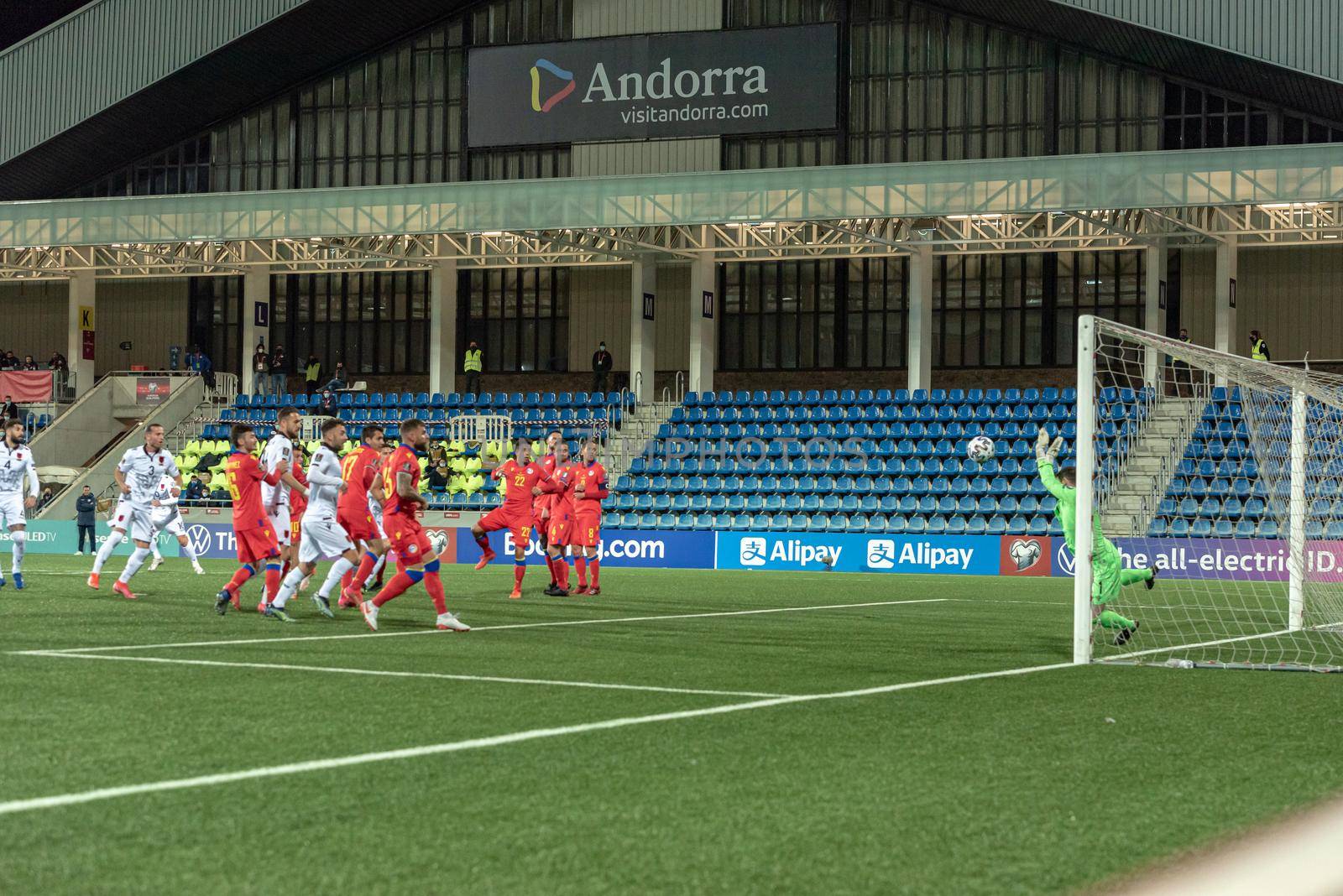 Andorra La Vella, Andorra : 2021 March 25 : Josep Gomes AND in the Qatar 2022 World Cup Qualifying match.