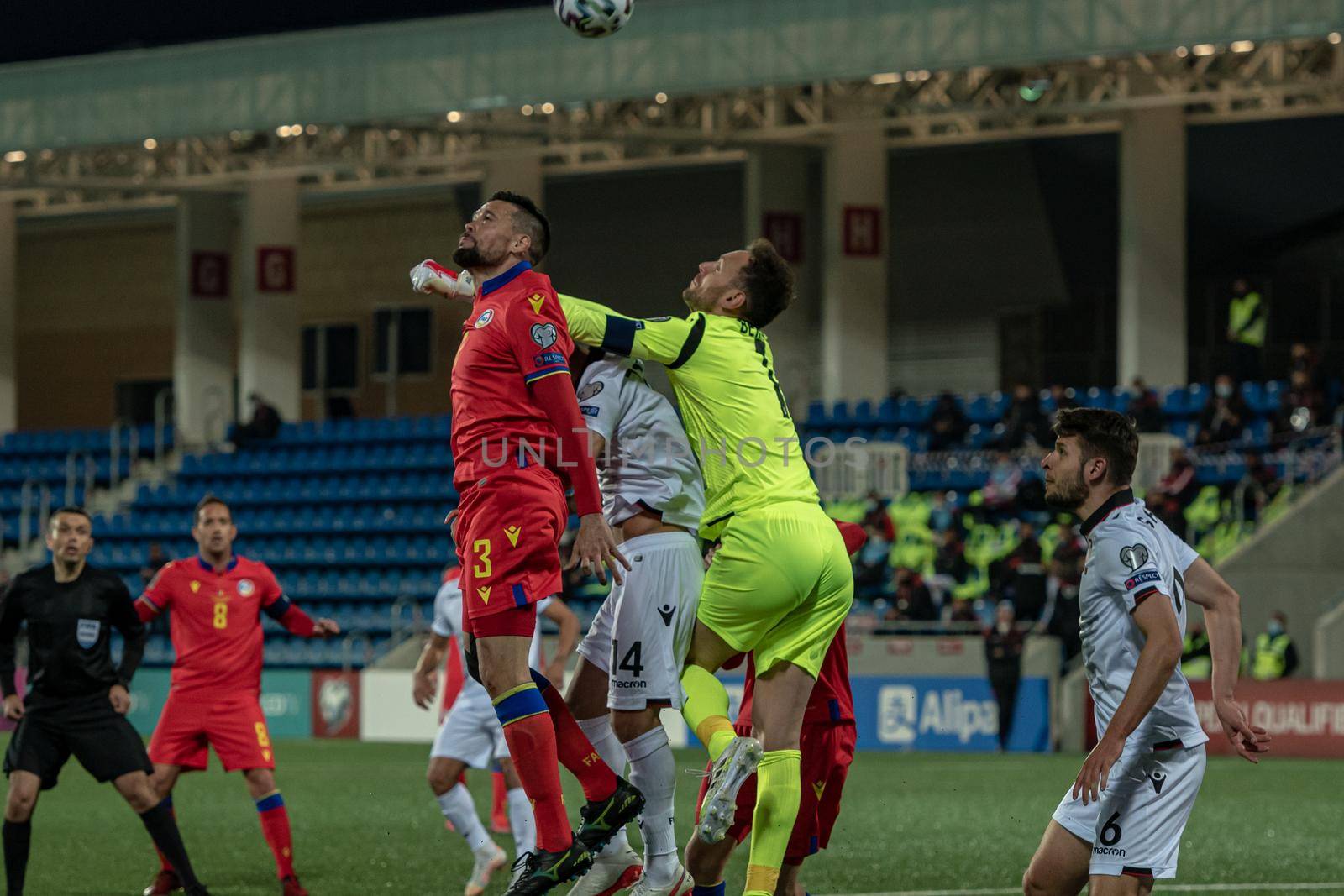 Andorra La Vella, Andorra : 2021 March 25 : Marc Vales AND in the Qatar 2022 World Cup Qualifying match.