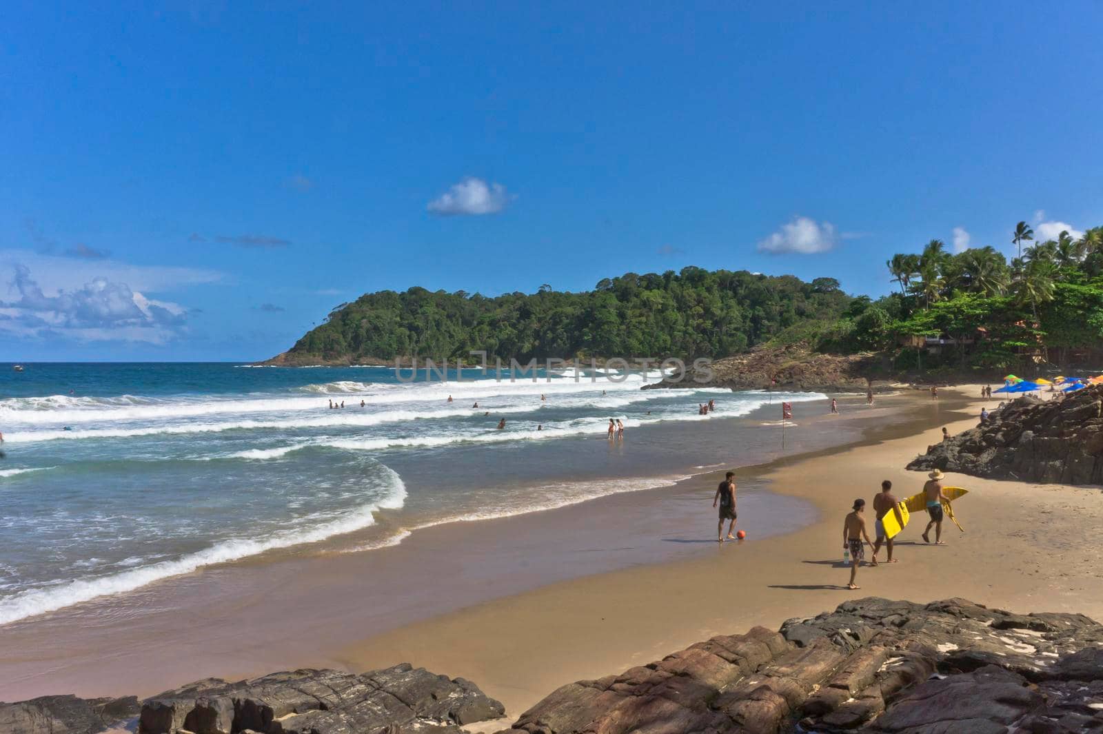 Itacare, Tropical beach view, Bahia, Brazil, South America by giannakisphoto