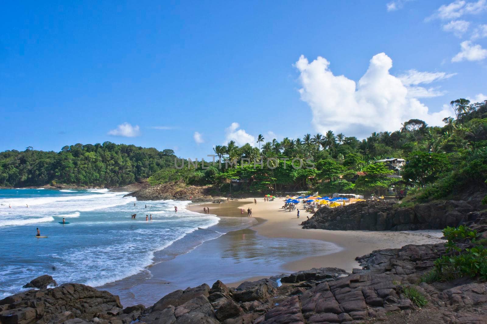 Itacare, Tropical beach view, Bahia, Brazil, South America