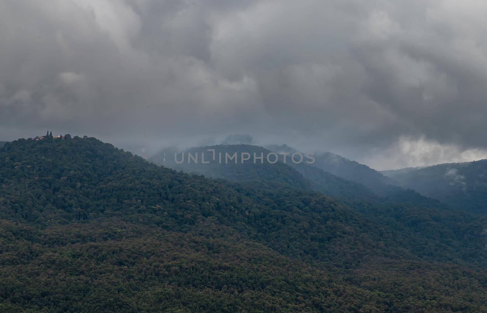 Beauty sky day and Big mountain in background at Doi Suthep in Mueang Chiang Mai District. Copy Space, No focus, specifically.