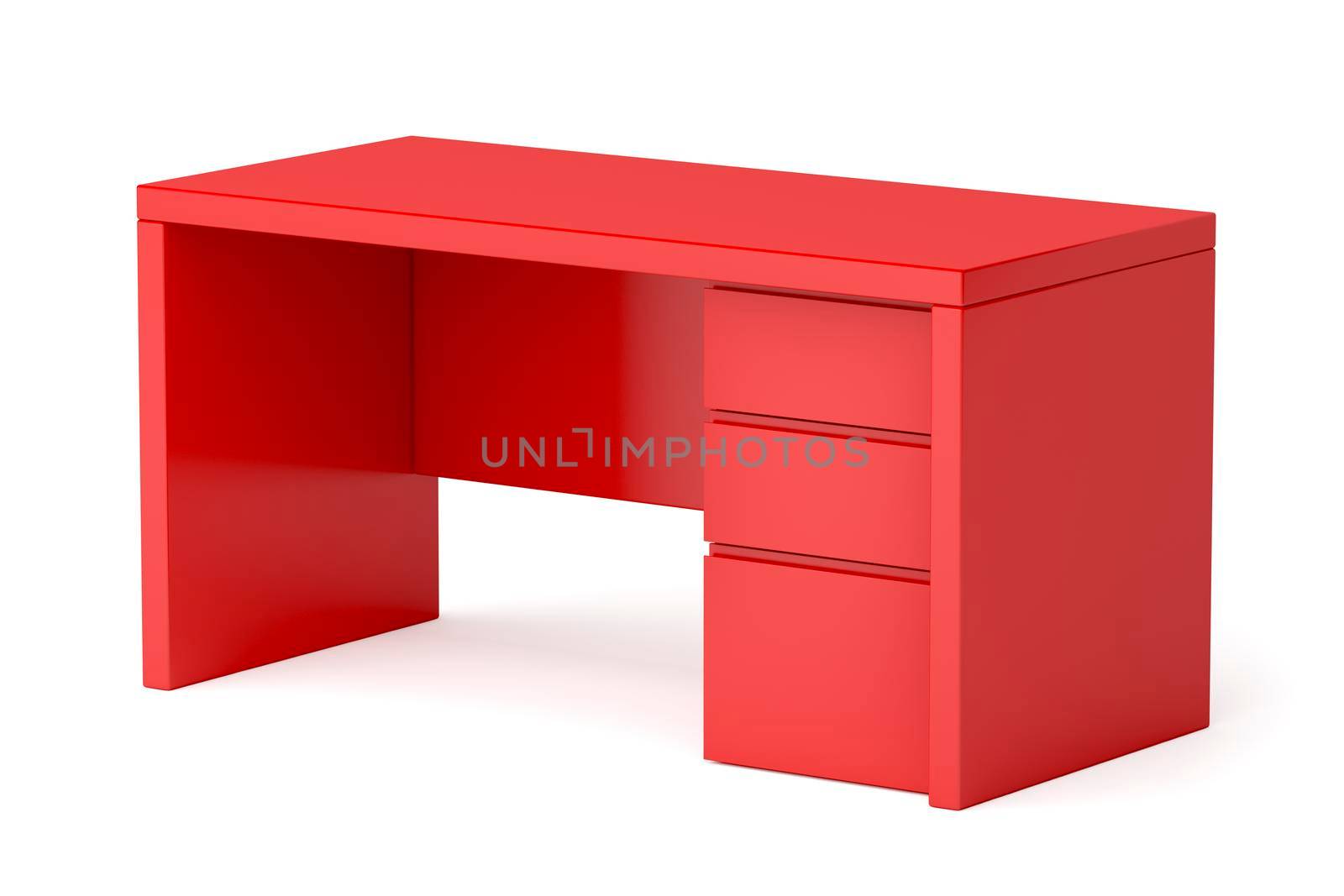 Modern red desk by magraphics