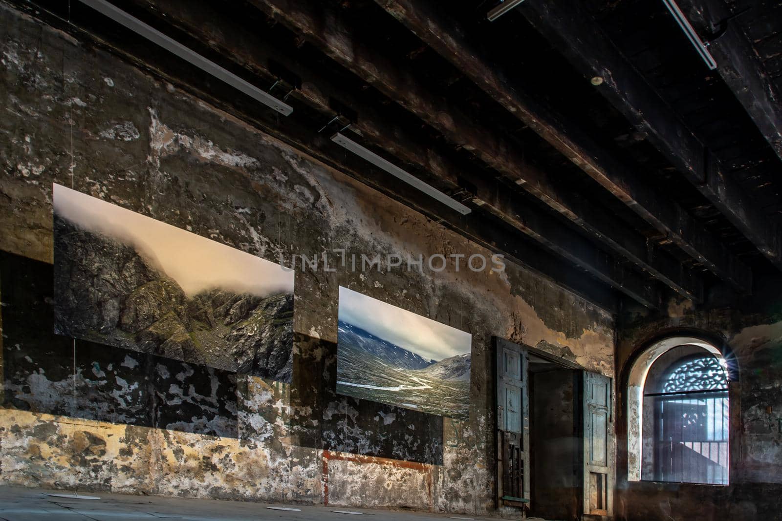 Bangkok, Thailand - Feb 2, 2020 : A photo exhibition celebrating the 115th anniversary of diplomatic relations between Thailand and Norway "Hundred Years Between" Within The old customs house Or Old bang rak fire station.