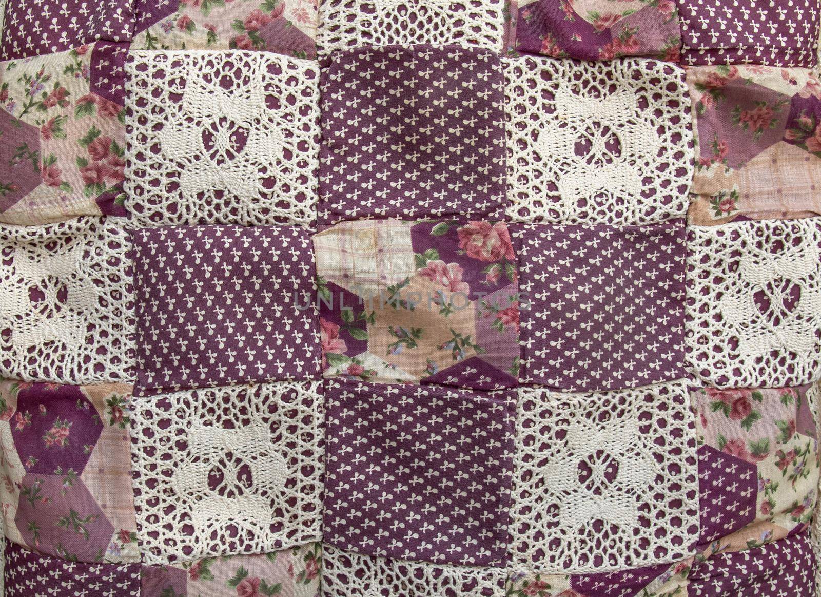 Texture of Vintage retro Chair Cushions in close up. Background of Chair Cushions.