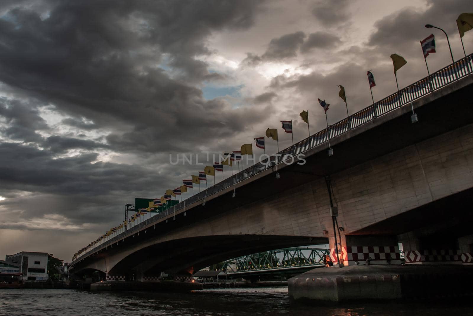 Bangkok, thailand 21 Jul, 2019 : Phra Phuttha Yodfa Bridge, Memorial Bridge.