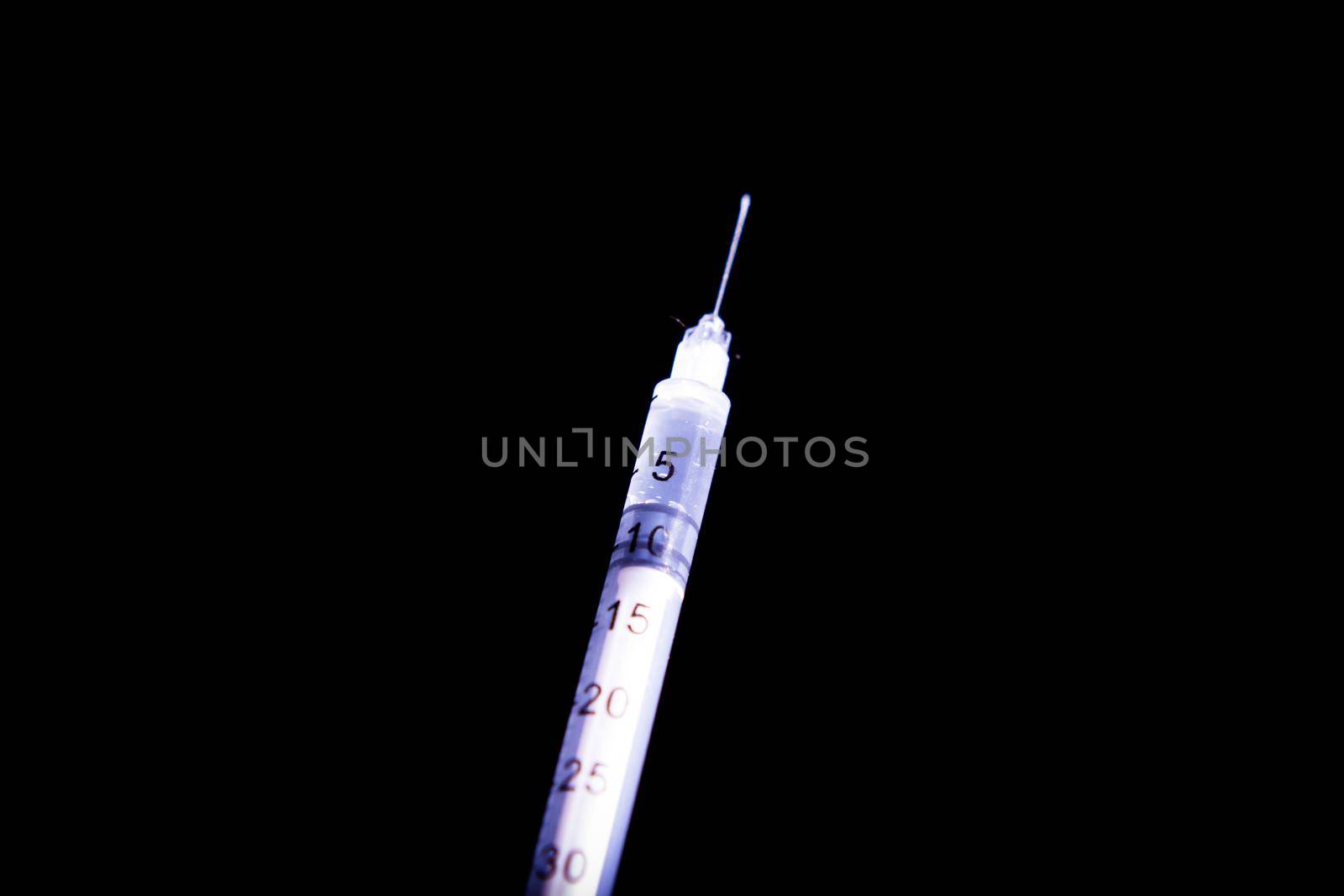 Insulin syringe for cats and dogs. No people