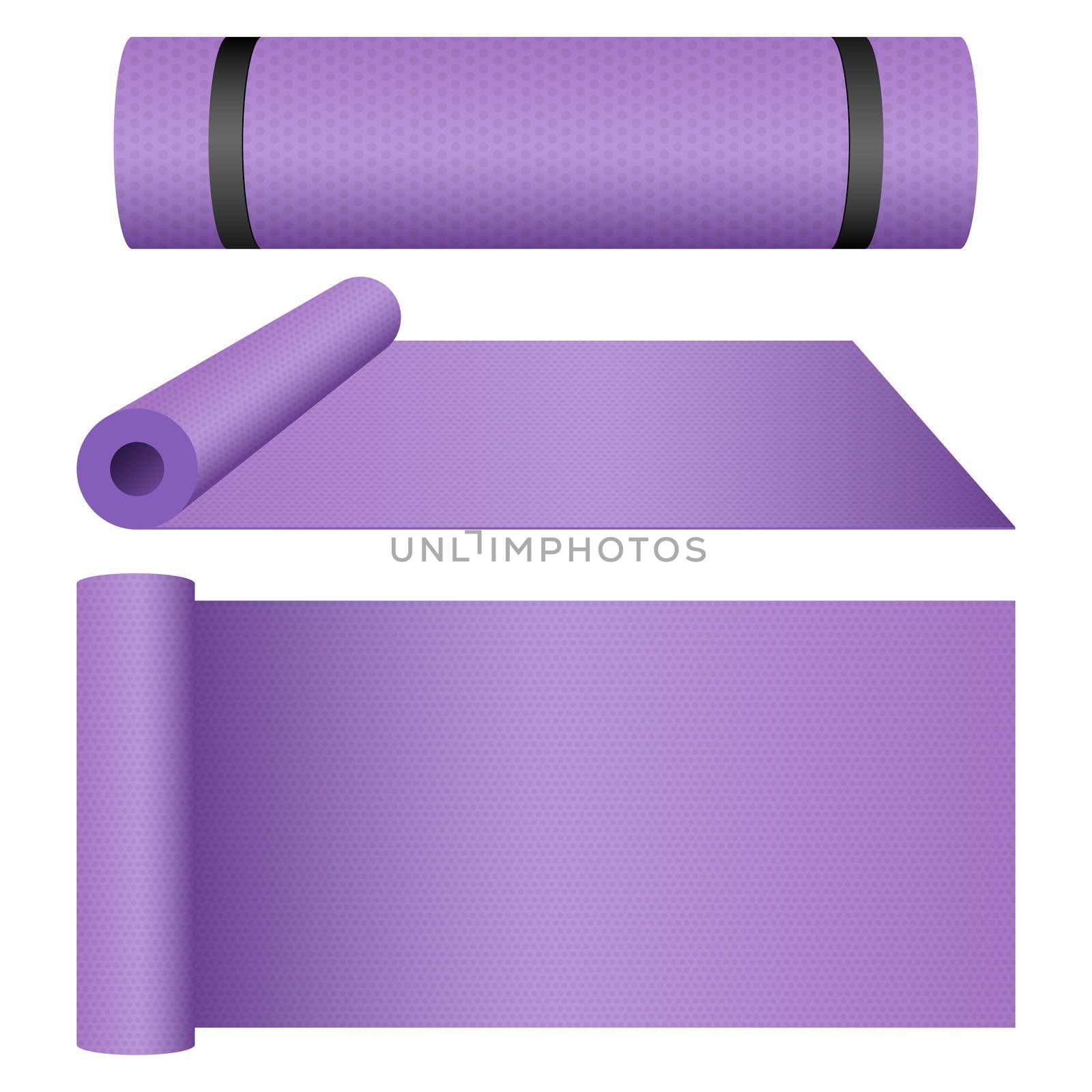 Yoga mat vector design illustration isolated on white background