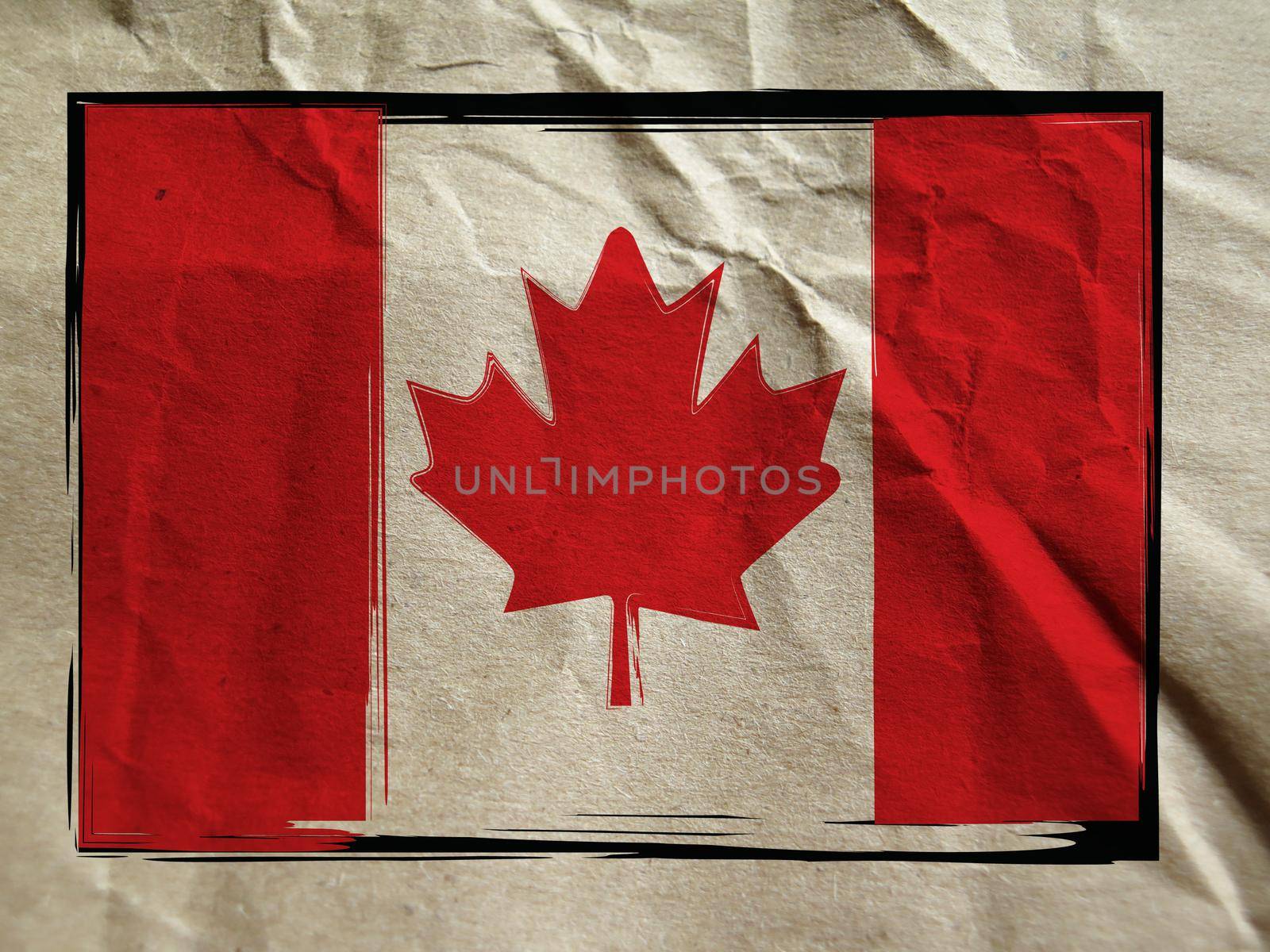 Grunge Canada flag by aroas