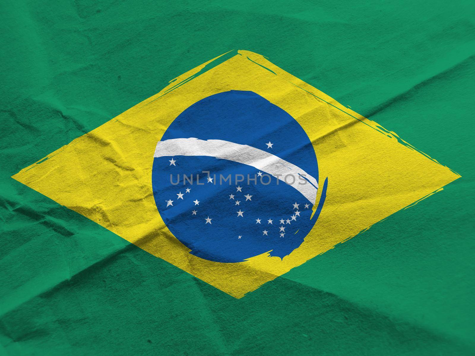 abstract BRAZILIAN flag or banner