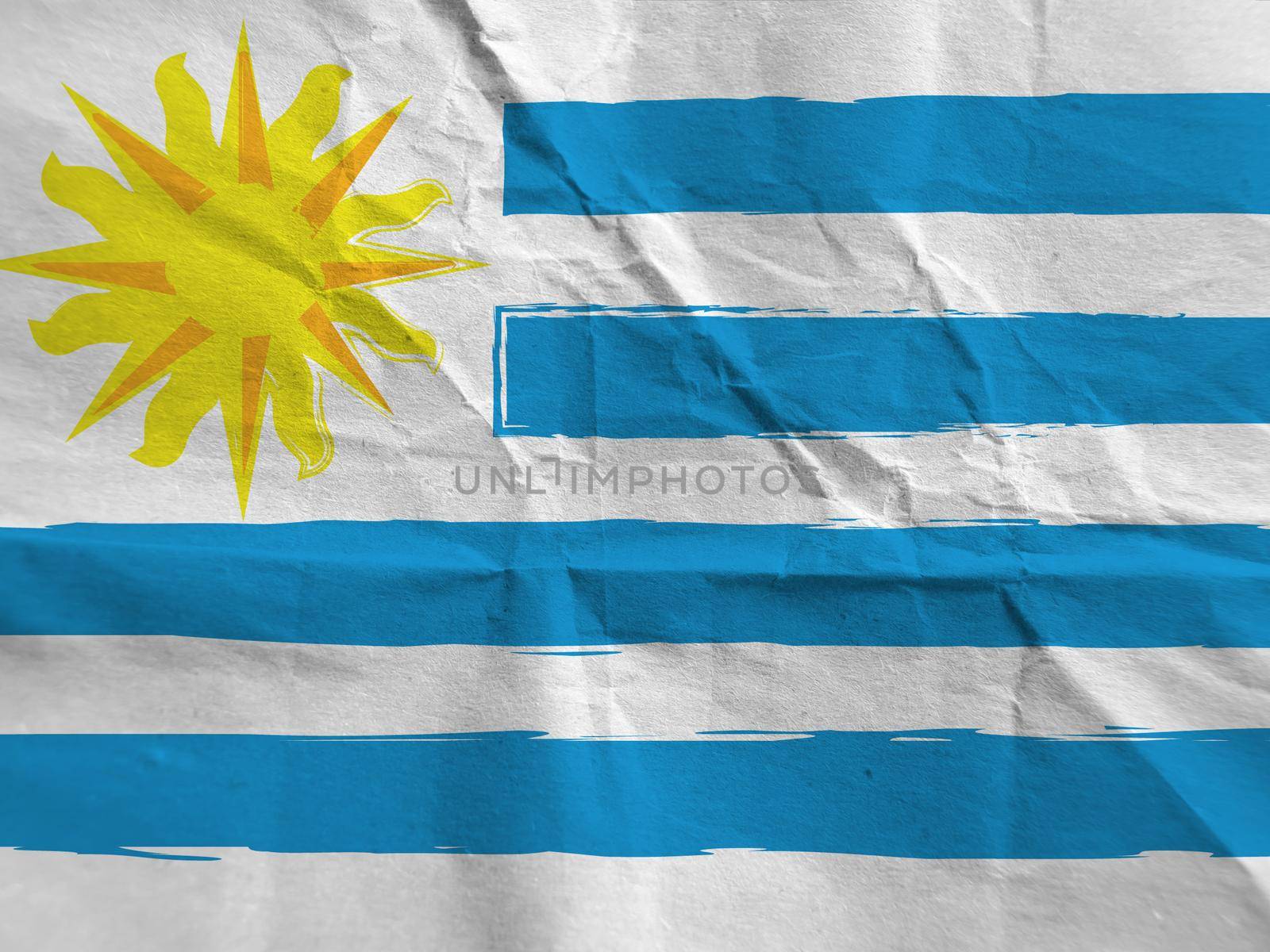 abstract URUGUAY flag or banner