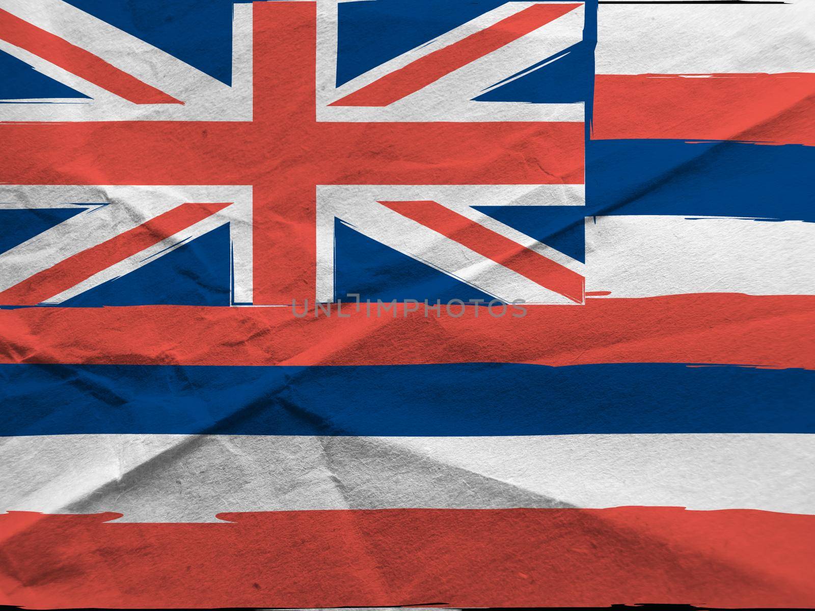 abstract HAWAIIAN flag or banner