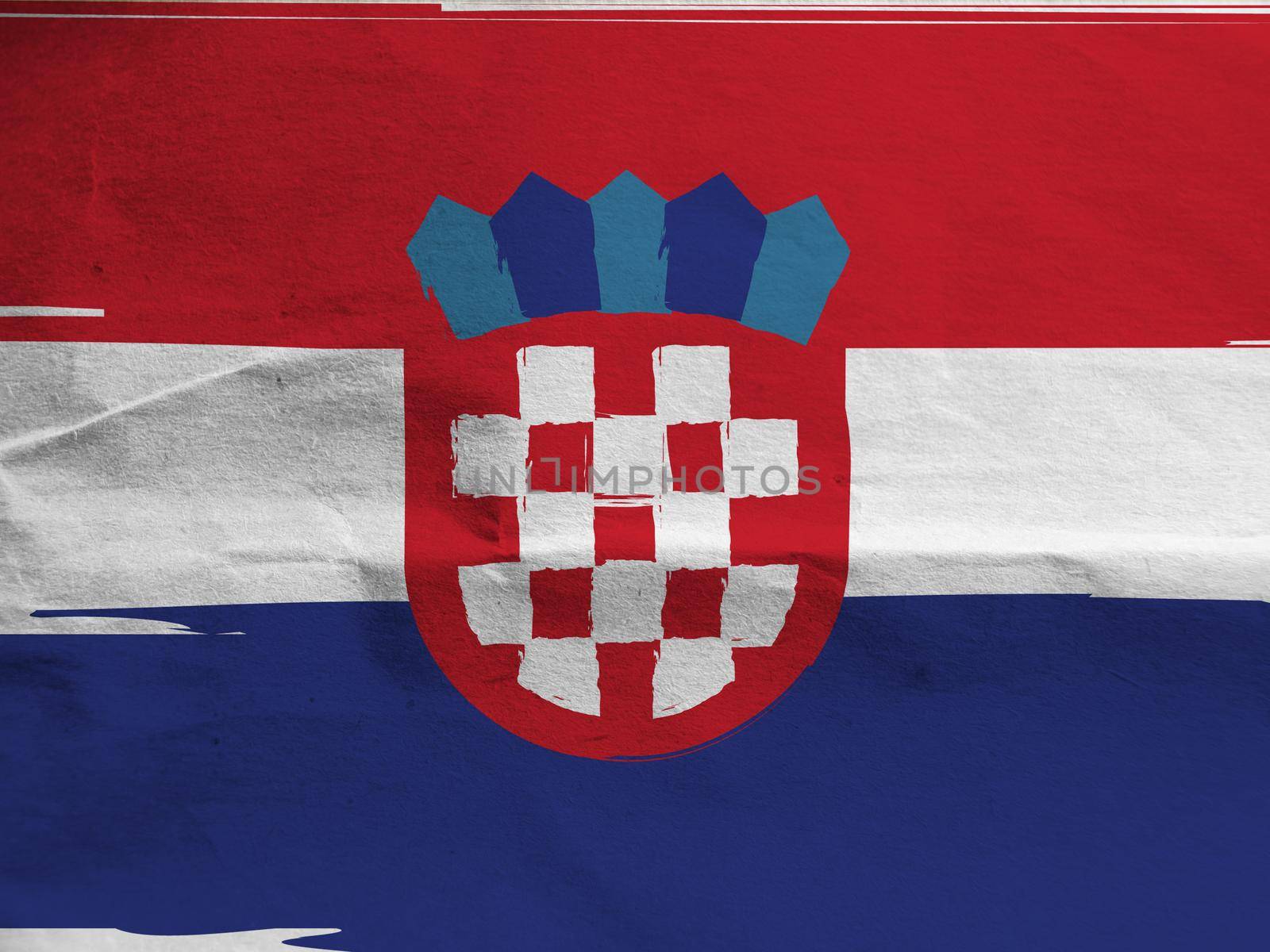 Grunge Croatia flag by aroas