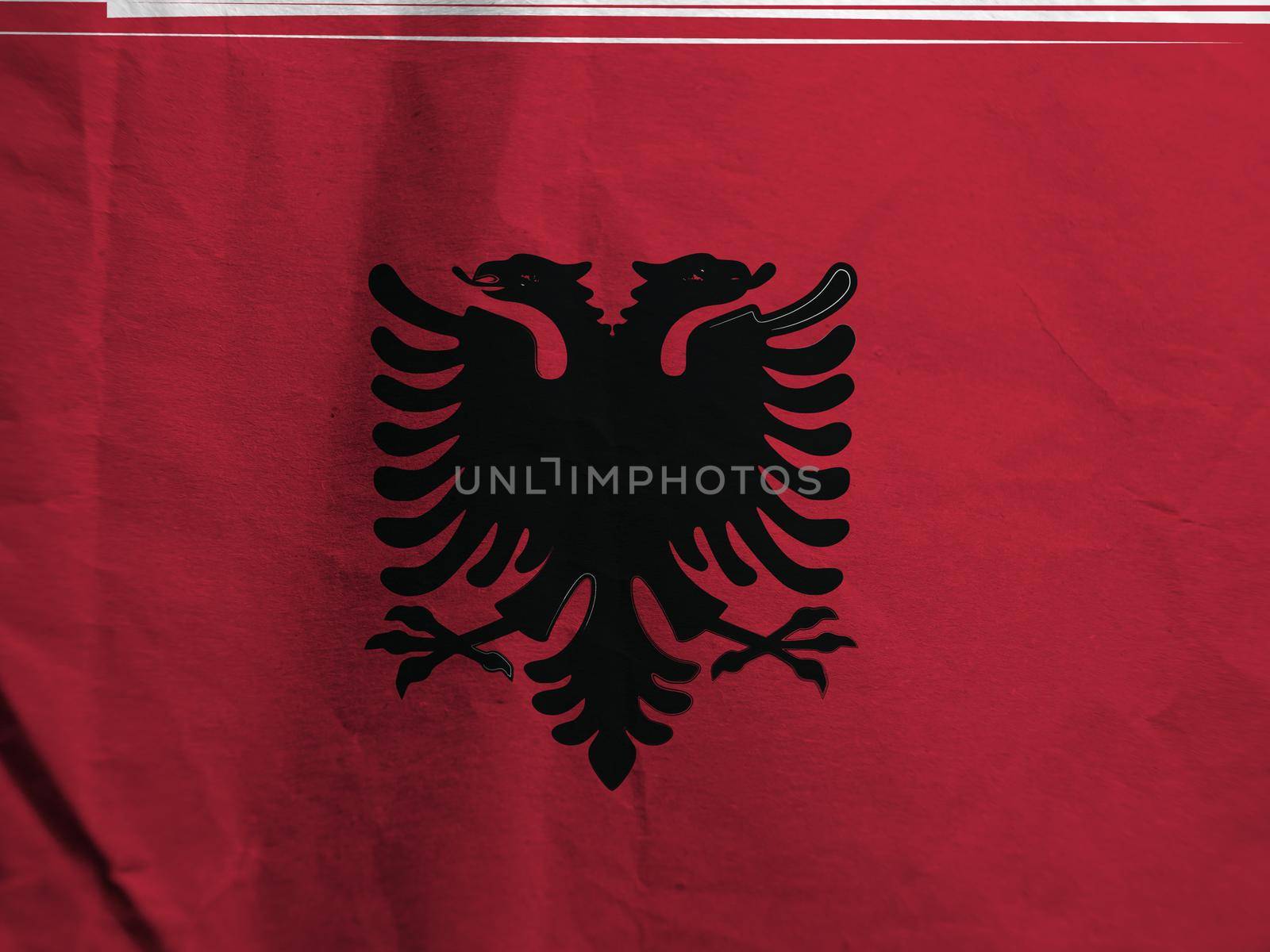 abstract Albania flag or Albanian banner