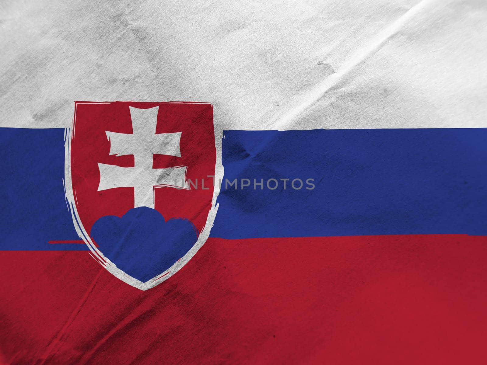 Grunge SLOVAKIA flag or banner